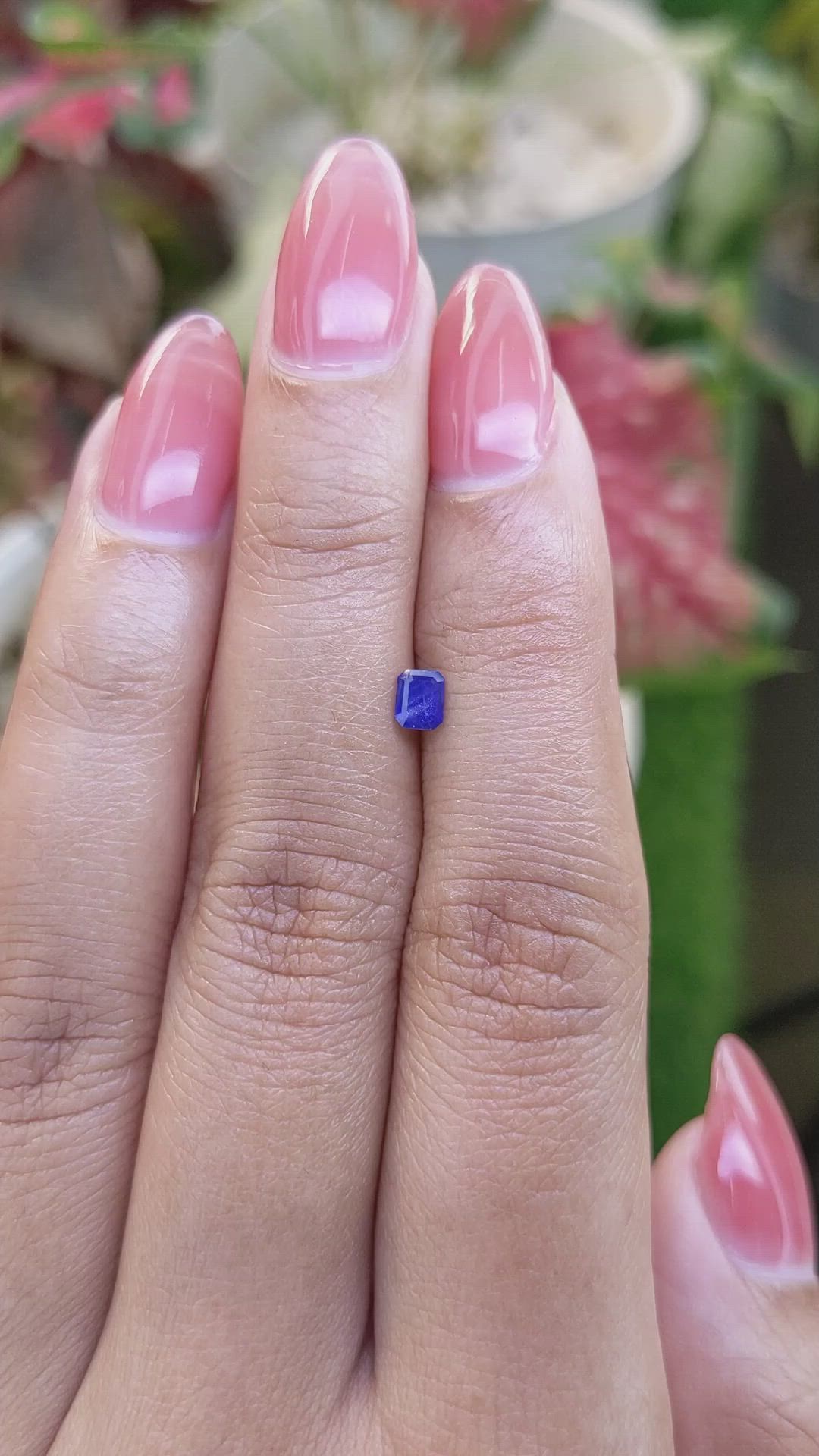 0.30 Ct. Blue Sapphire from Ceylon (Sri Lanka) Size Video
