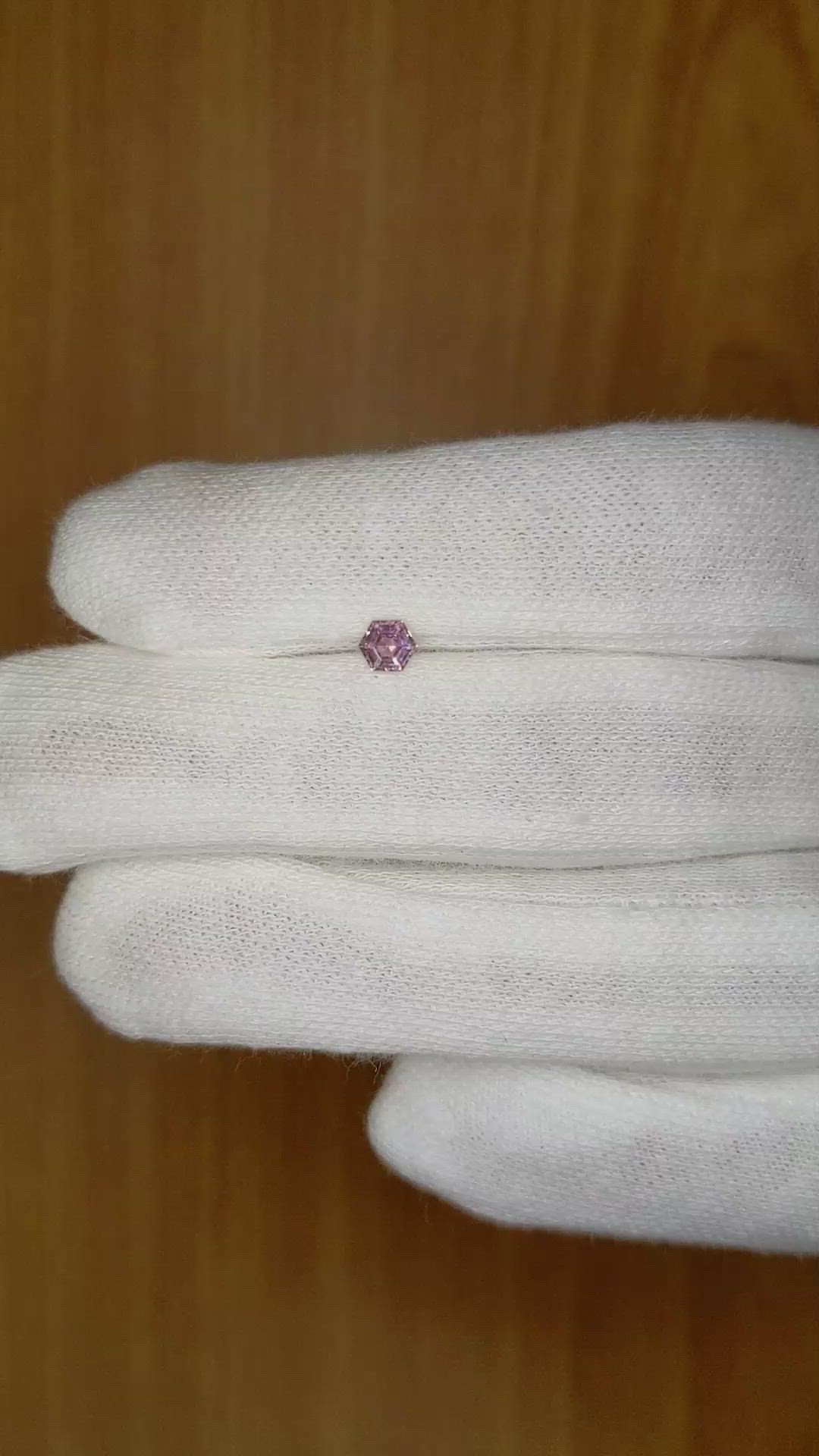 0.29 Ct. Pink Sapphire from Ceylon (Sri Lanka) Size Video