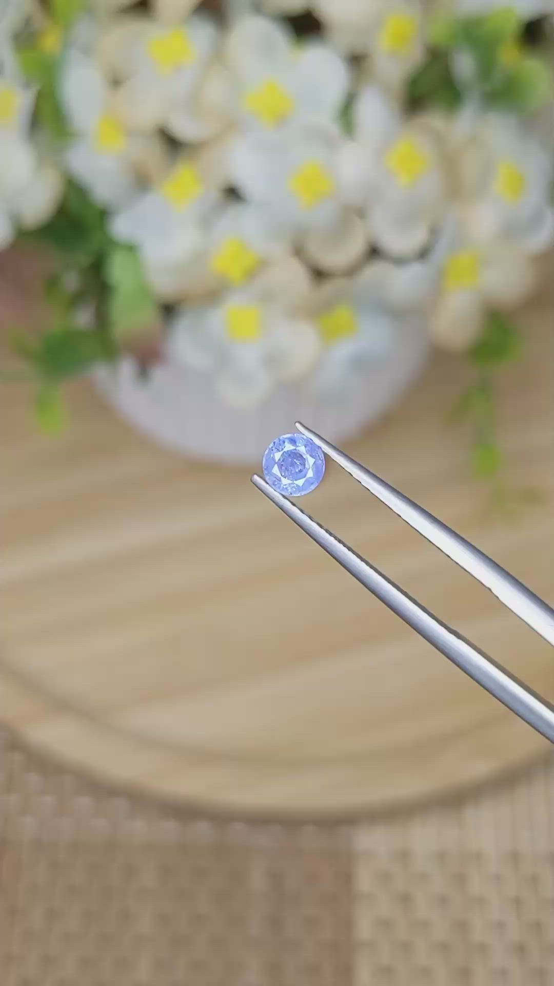 0.55 Ct. Blue Sapphire from Ceylon (Sri Lanka) Size Video
