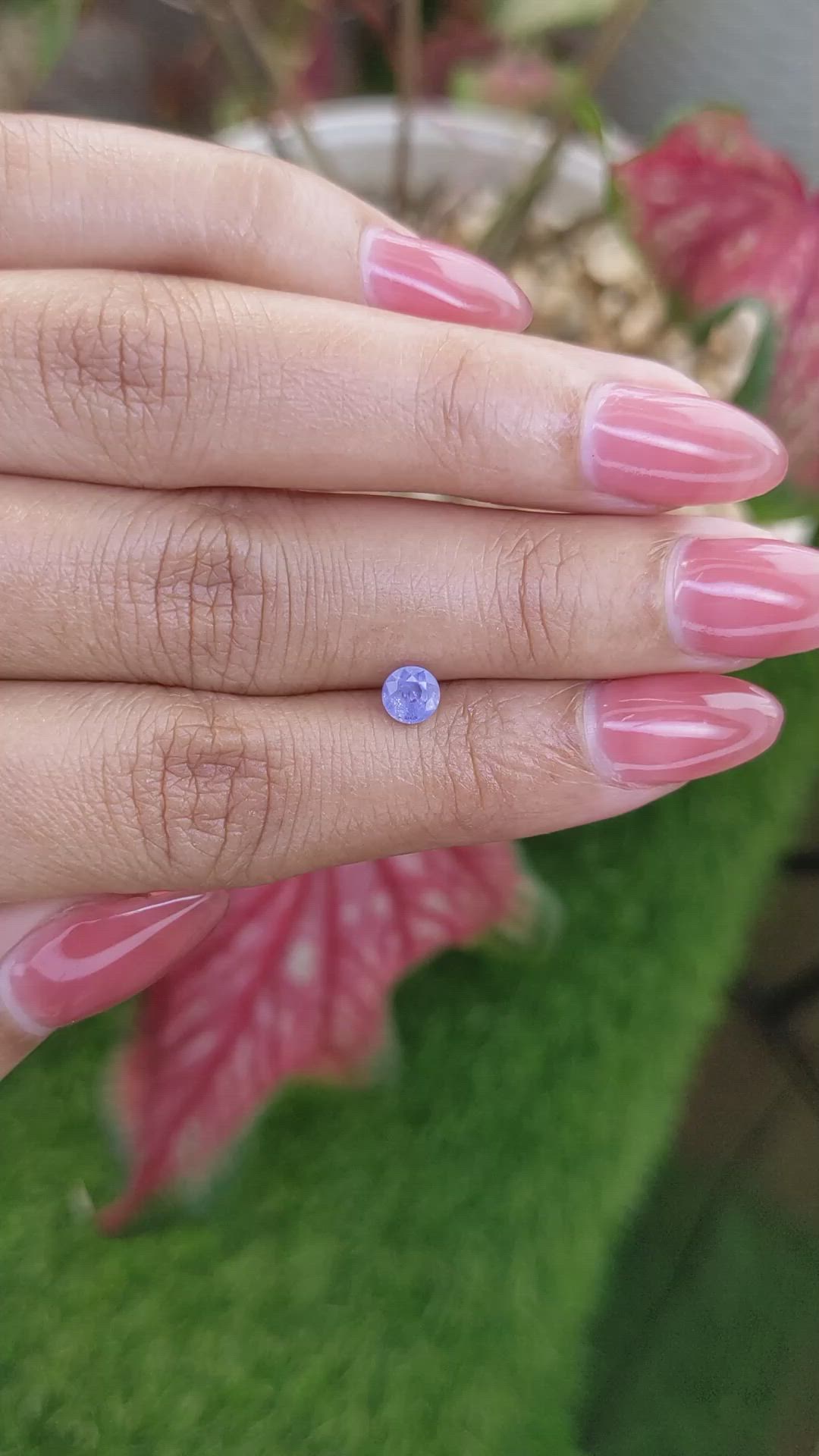 0.55 Ct. Blue Sapphire from Ceylon (Sri Lanka) Size Video