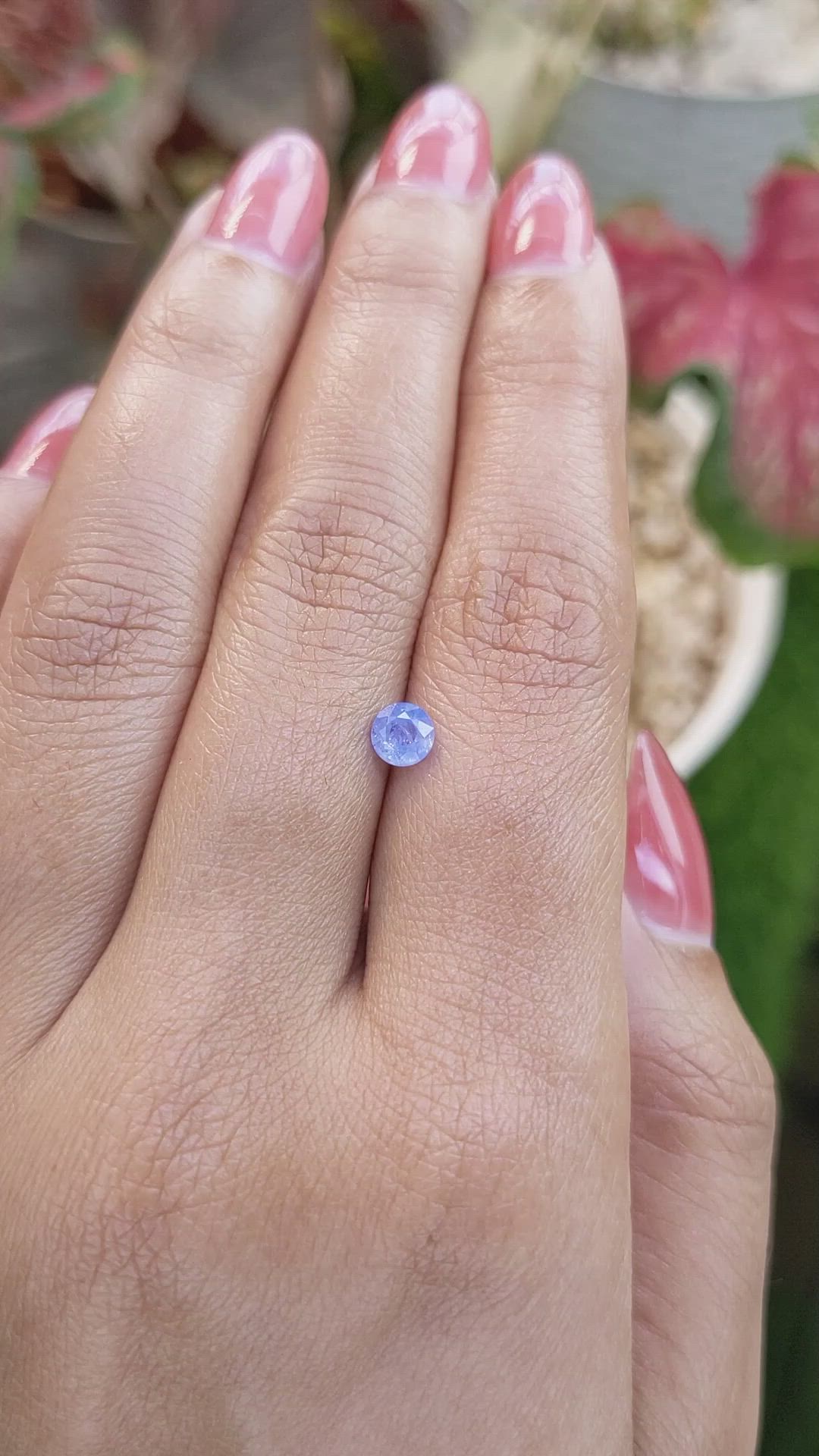 0.55 Ct. Blue Sapphire from Ceylon (Sri Lanka) Size Video