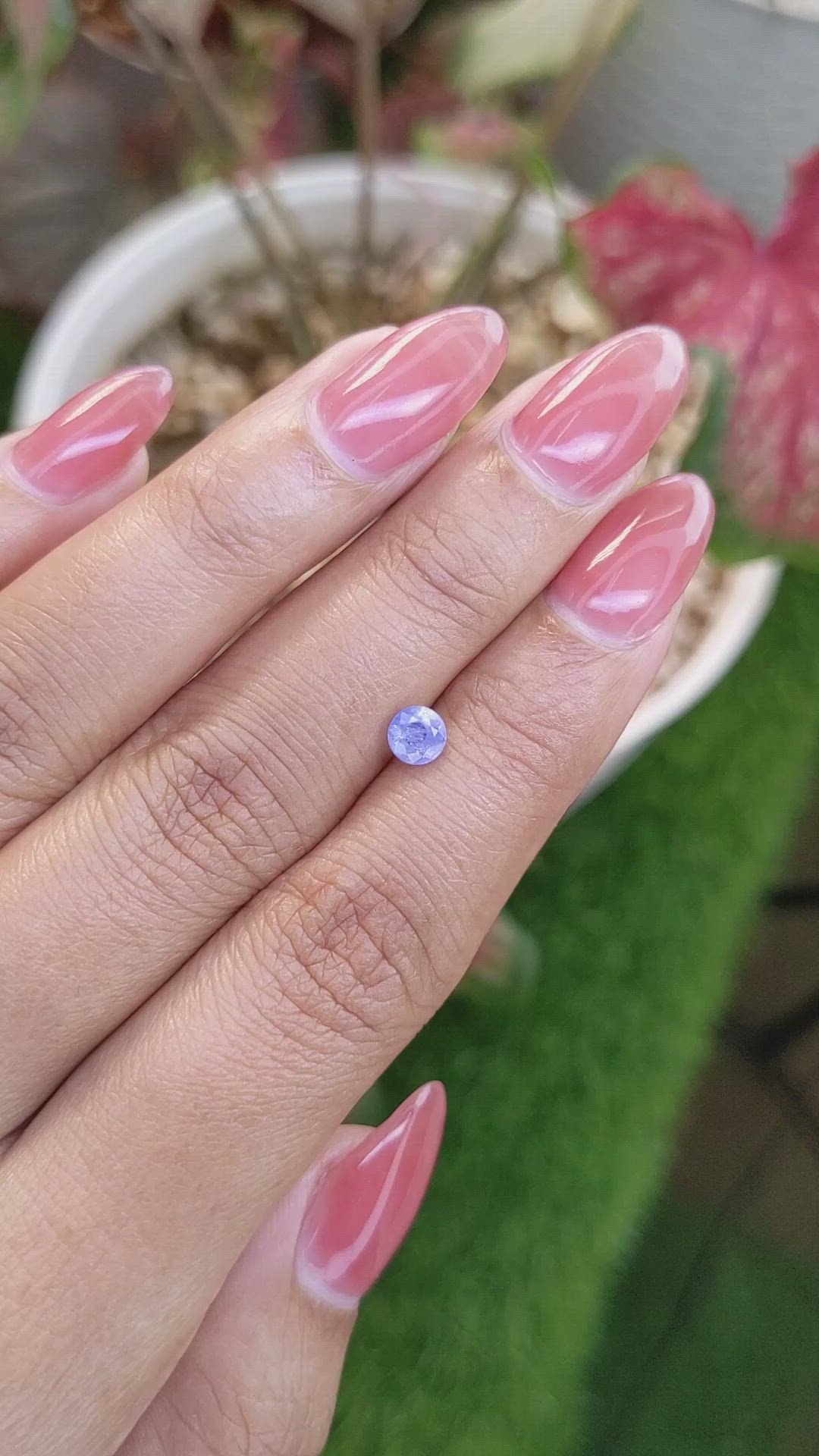 0.55 Ct. Blue Sapphire from Ceylon (Sri Lanka) Size Video