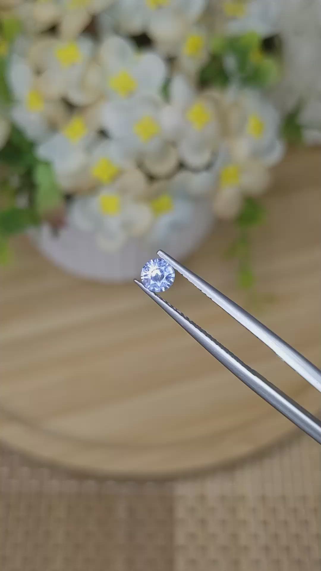 0.36 Ct. Blue Sapphire from Ceylon (Sri Lanka) Size Video