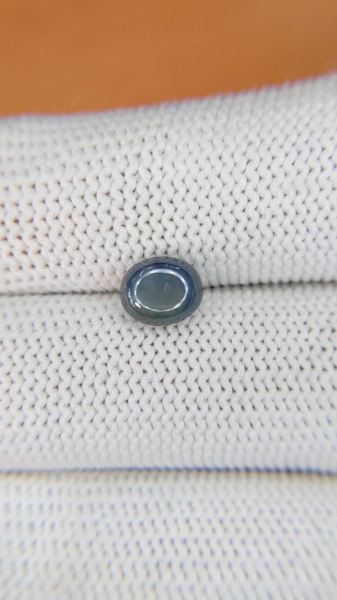 1.54 Ct. Greyish Blue Star Sapphire from Ceylon (Sri Lanka) Size Video