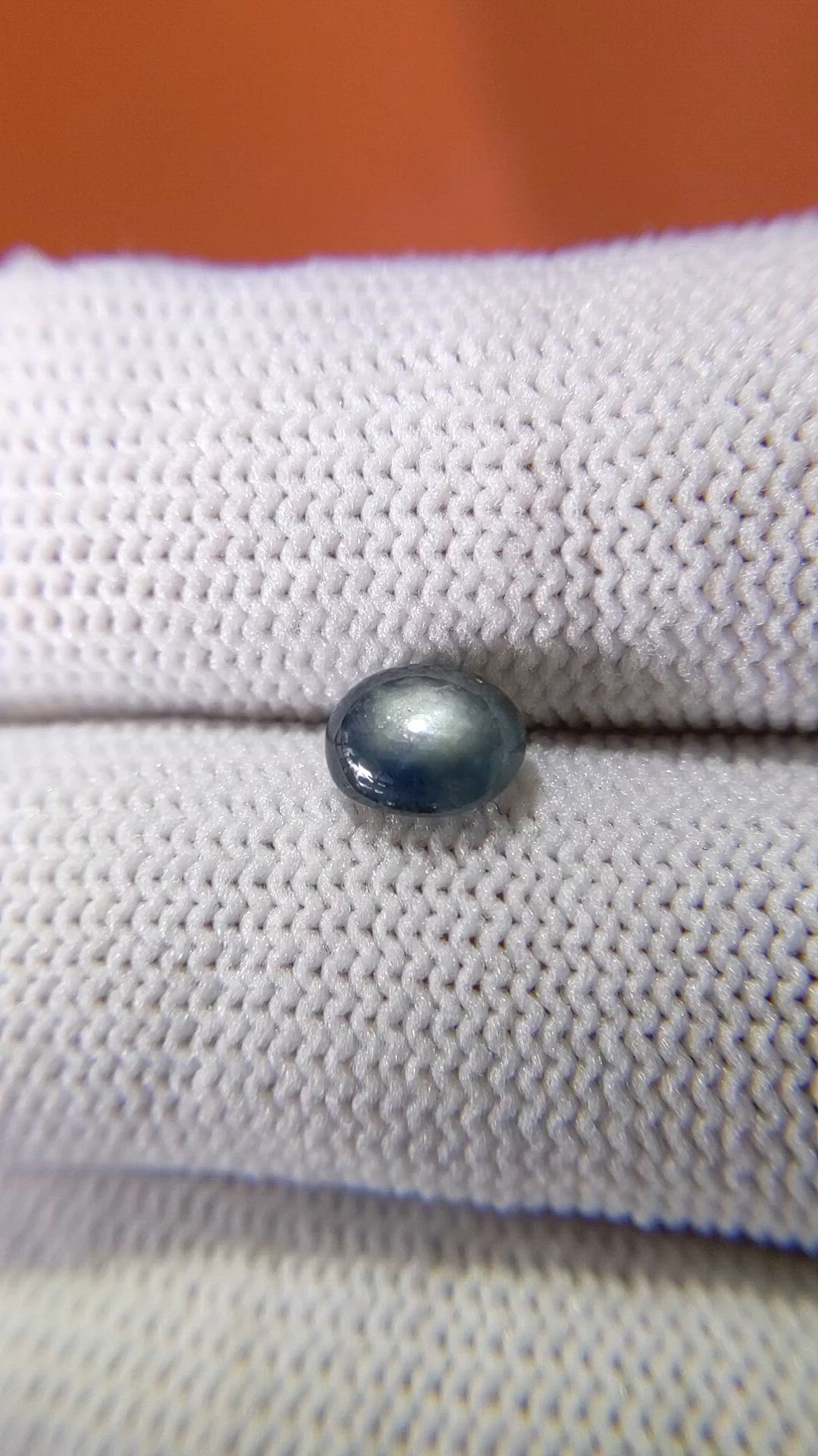1.54 Ct. Greyish Blue Star Sapphire from Ceylon (Sri Lanka) Size Video