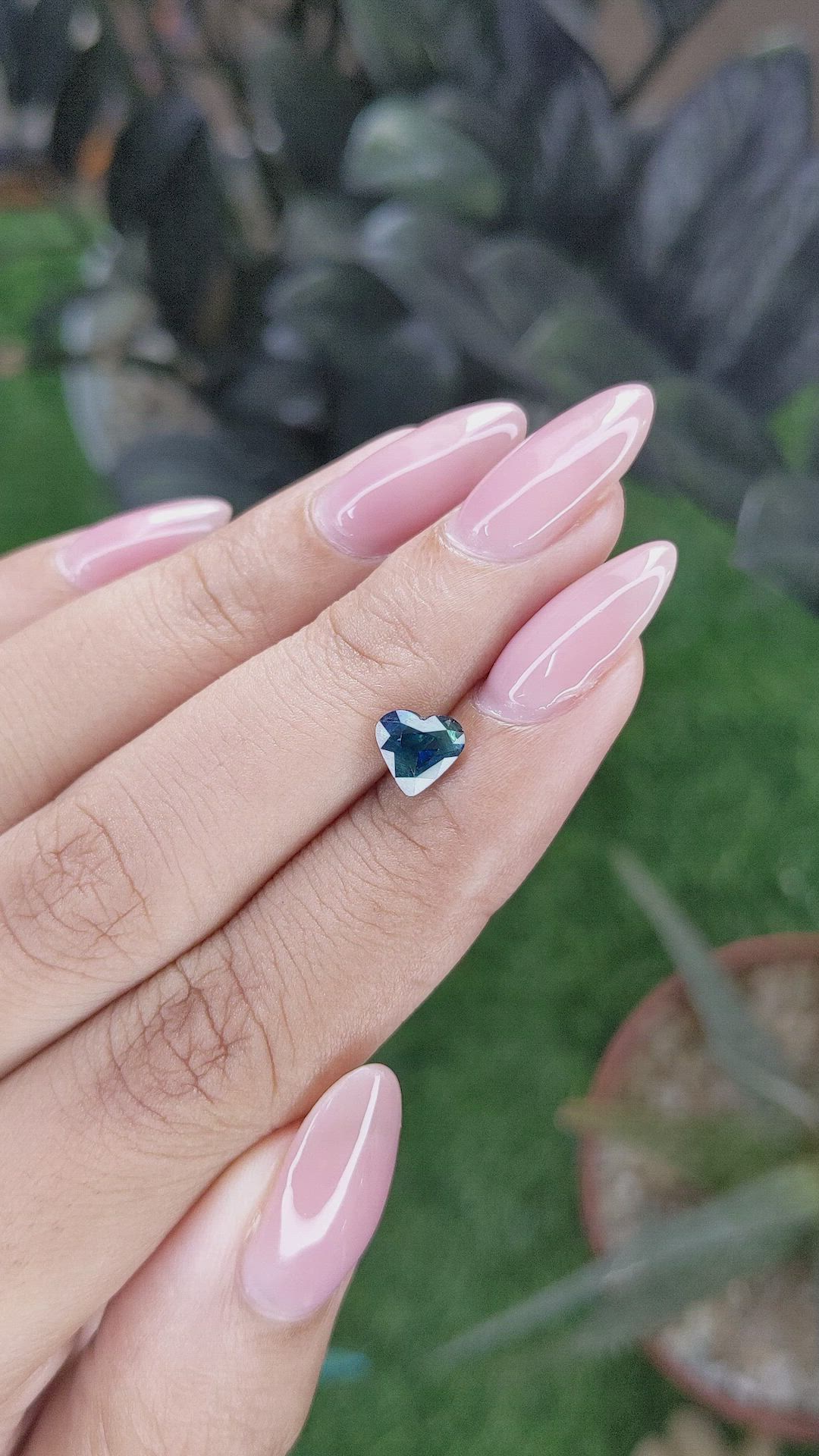 1.08 Ct. Greenish Blue Sapphire from Africa Size Video
