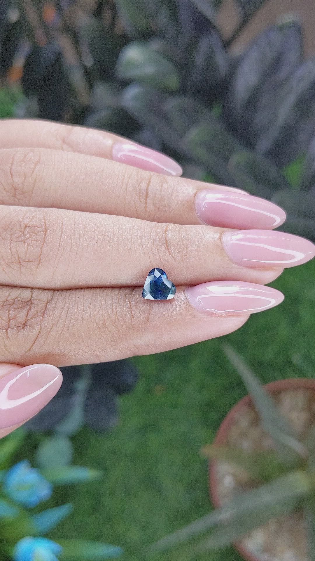 1.08 Ct. Greenish Blue Sapphire from Africa Size Video
