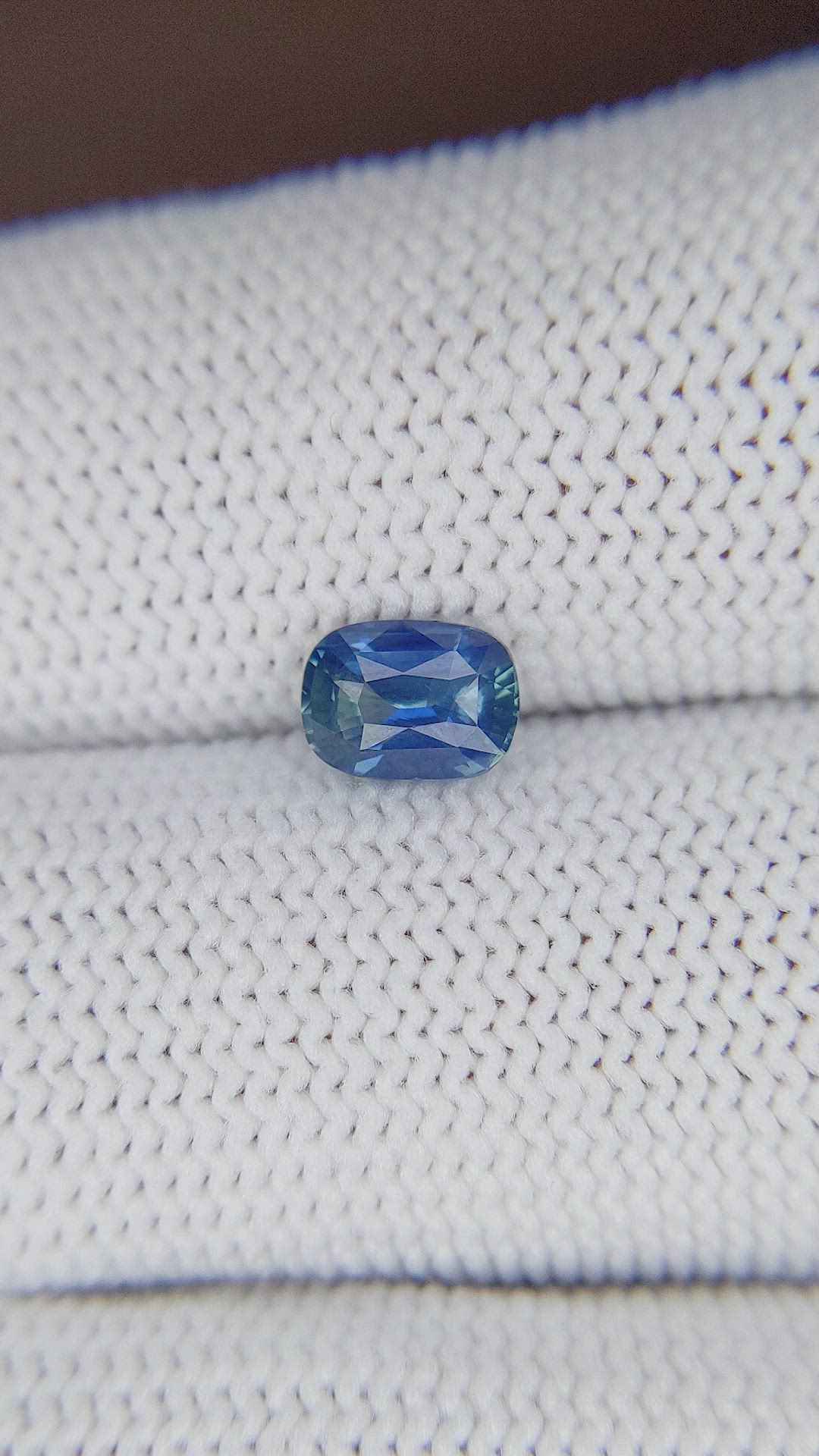 1.01 Ct. Greenish Blue Sapphire from Africa Size Video