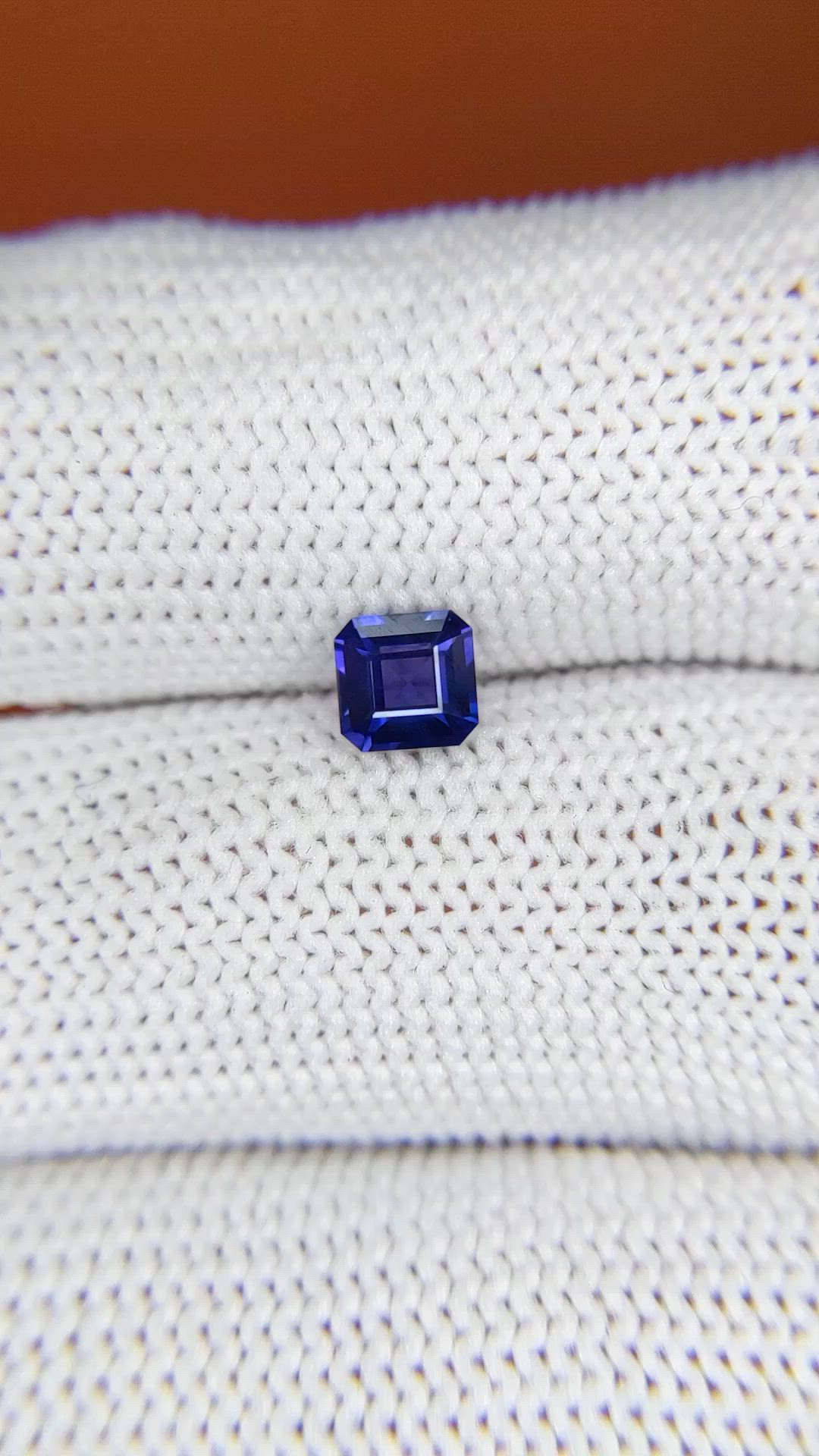 0.68 Ct. Violet Sapphire from Ceylon (Sri Lanka) Size Video