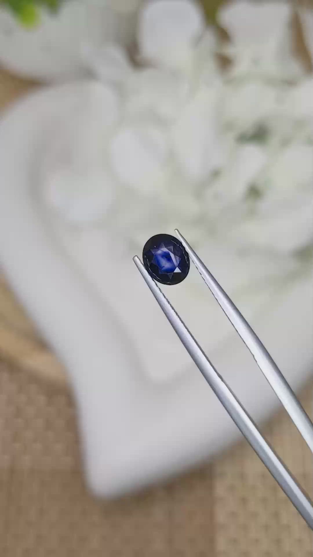 1.48 Ct. Blue Sapphire from Ceylon (Sri Lanka) Size Video