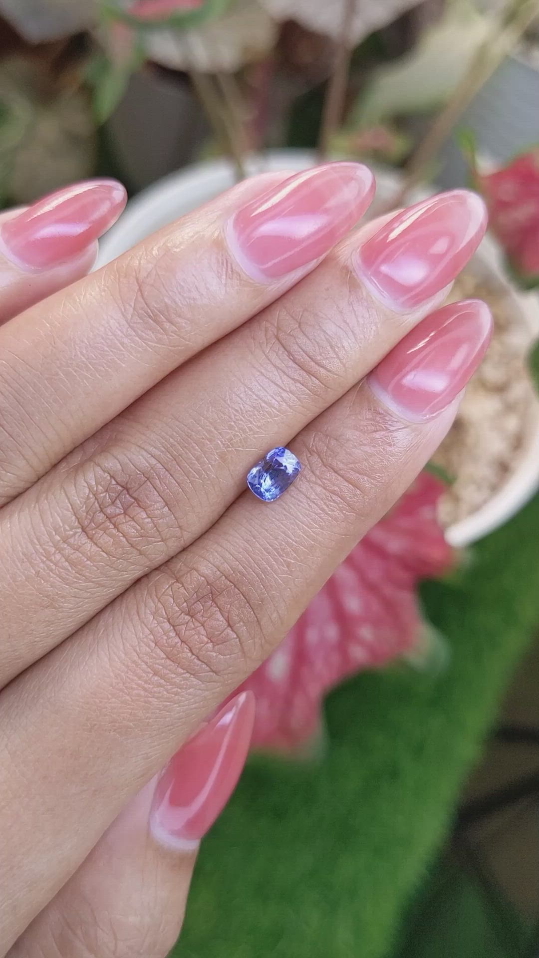 0.99 Ct. Blue Sapphire from Ceylon (Sri Lanka) Size Video