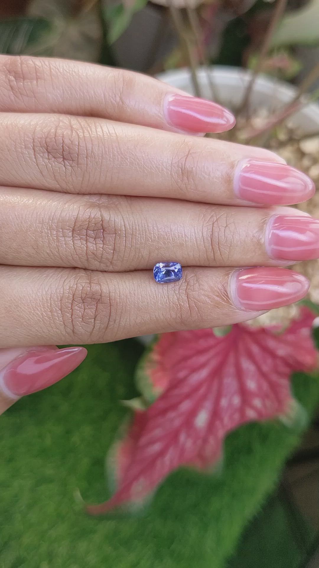 0.99 Ct. Blue Sapphire from Ceylon (Sri Lanka) Size Video