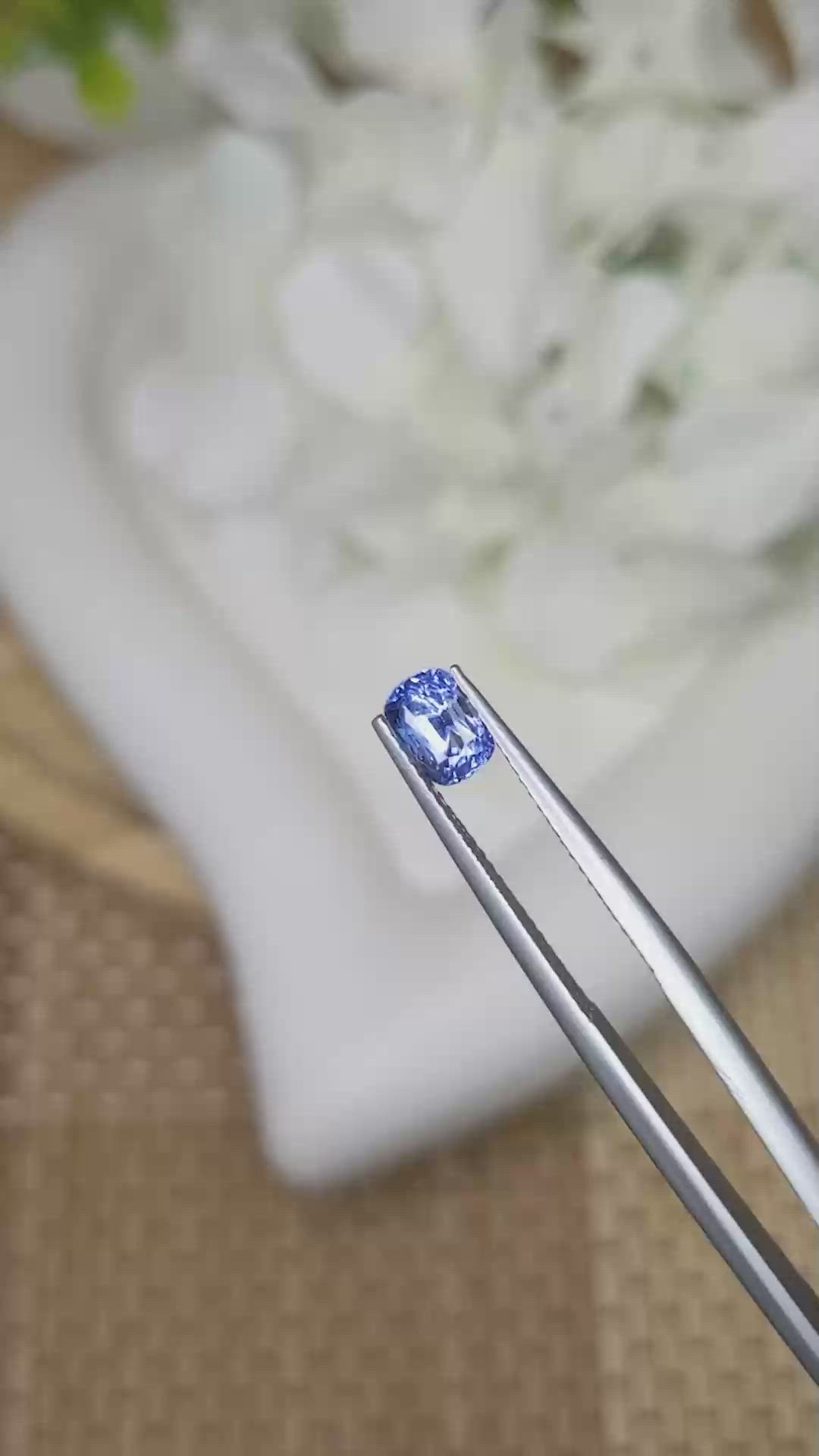 0.99 Ct. Blue Sapphire from Ceylon (Sri Lanka) Size Video
