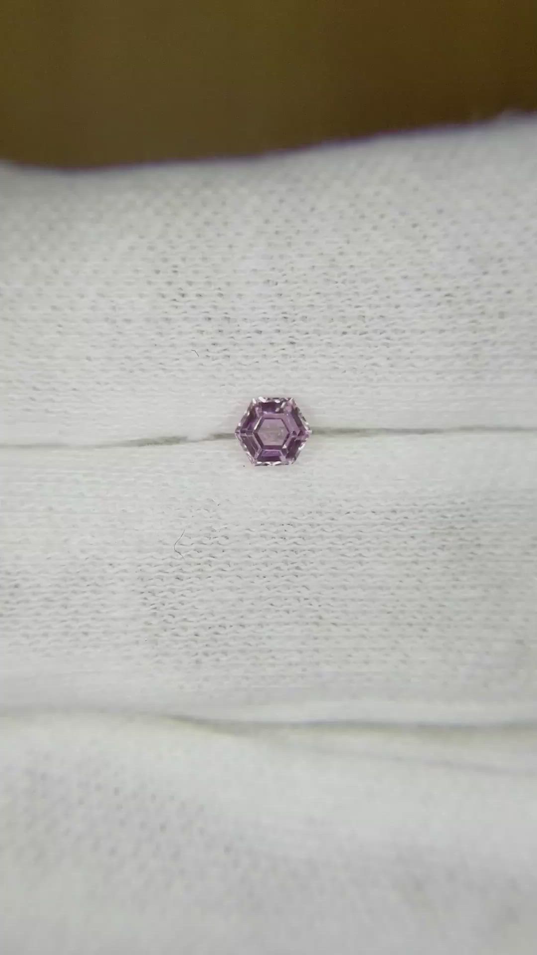 0.29 Ct. Pink Sapphire from Ceylon (Sri Lanka) Size Video