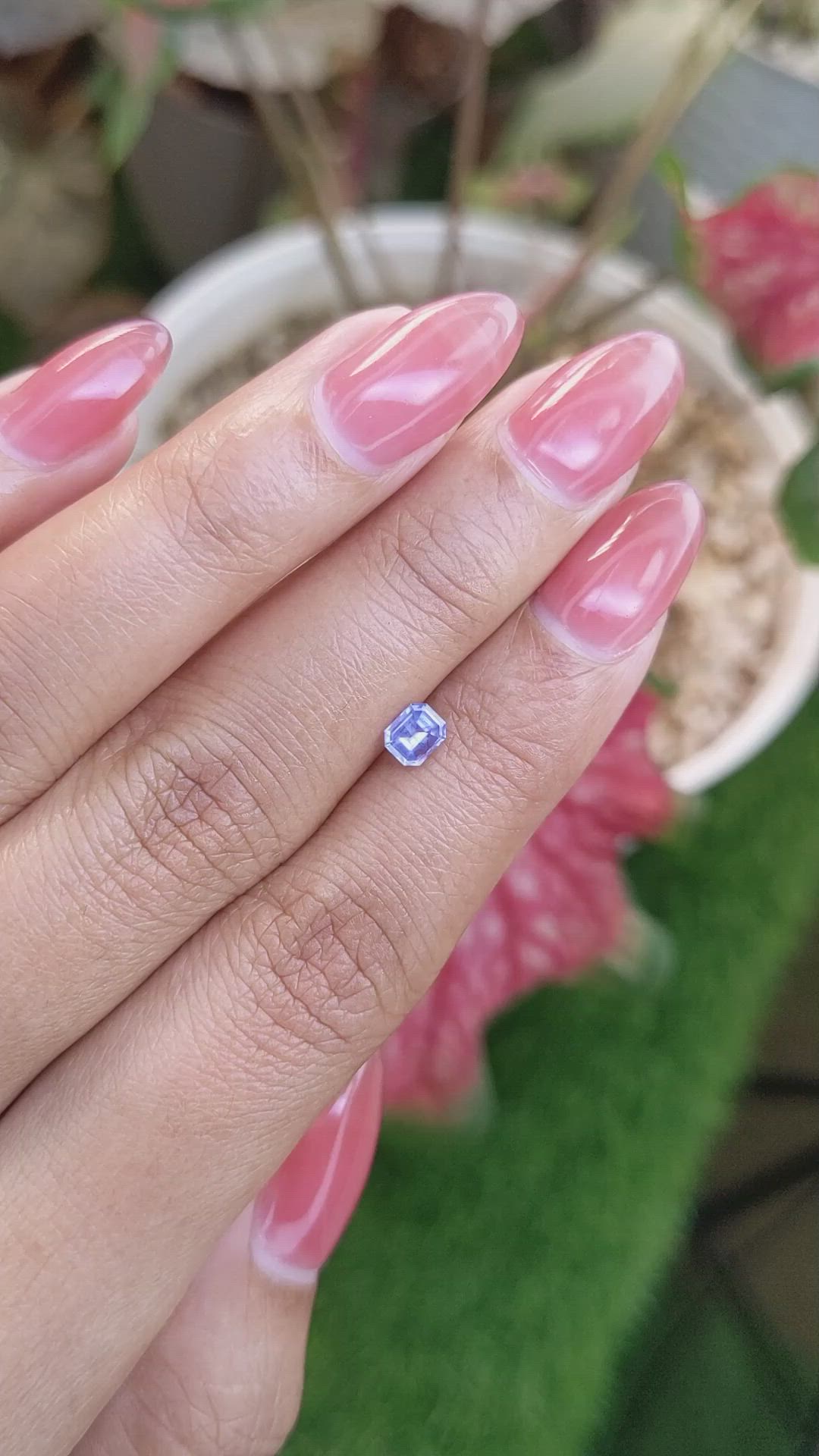 0.46 Ct. Blue Sapphire from Ceylon (Sri Lanka) Size Video