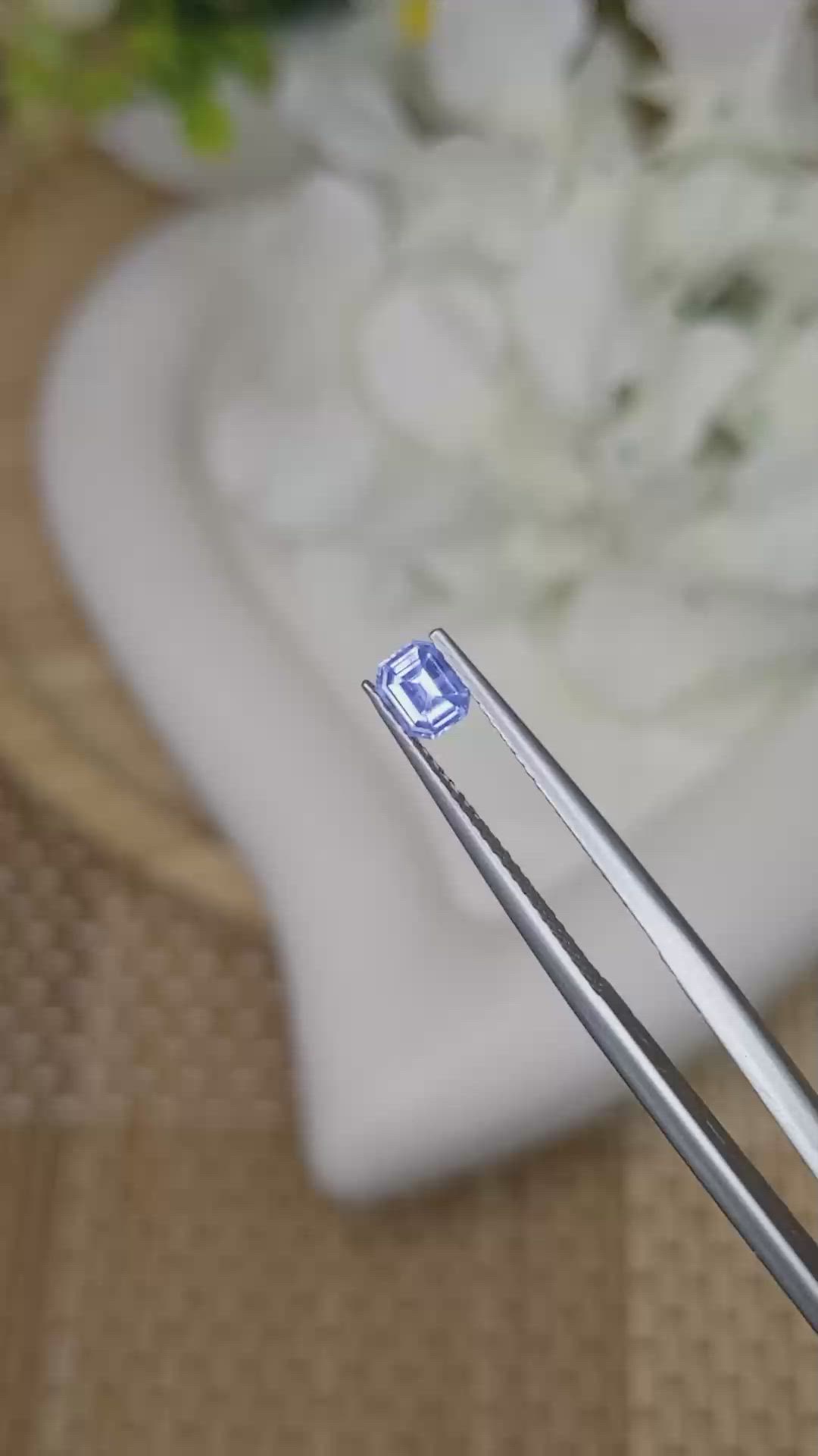 0.46 Ct. Blue Sapphire from Ceylon (Sri Lanka) Size Video