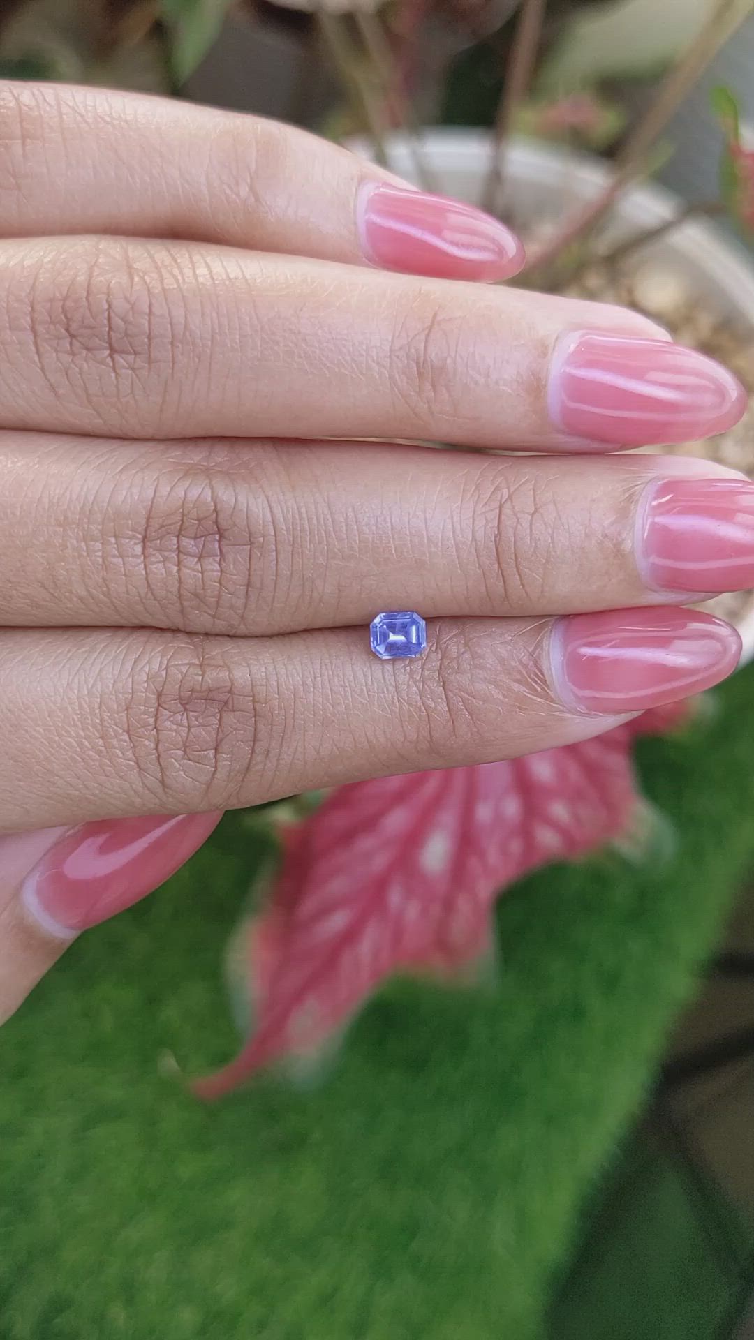 0.46 Ct. Blue Sapphire from Ceylon (Sri Lanka) Size Video