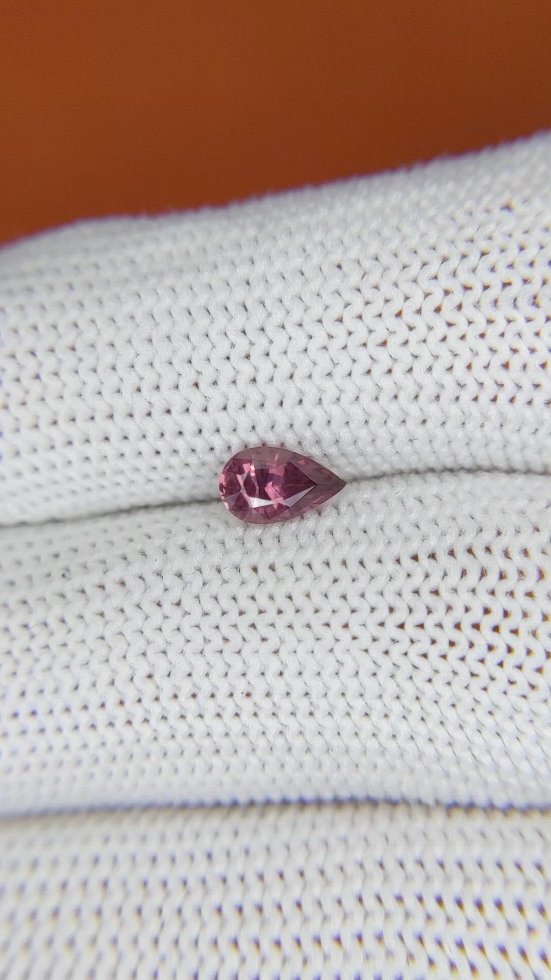 0.62 Ct. Purplish Pink Sapphire from Ceylon (Sri Lanka) Size Video