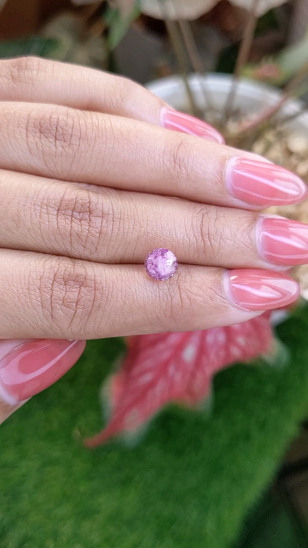 2.02 Ct. Pink Sapphire from Ceylon (Sri Lanka) Size Video