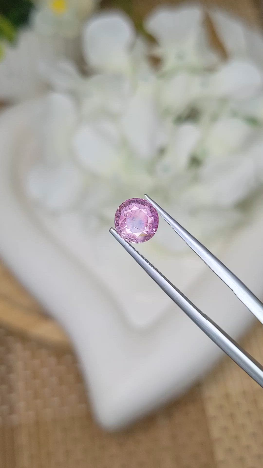 2.02 Ct. Pink Sapphire from Ceylon (Sri Lanka) Size Video