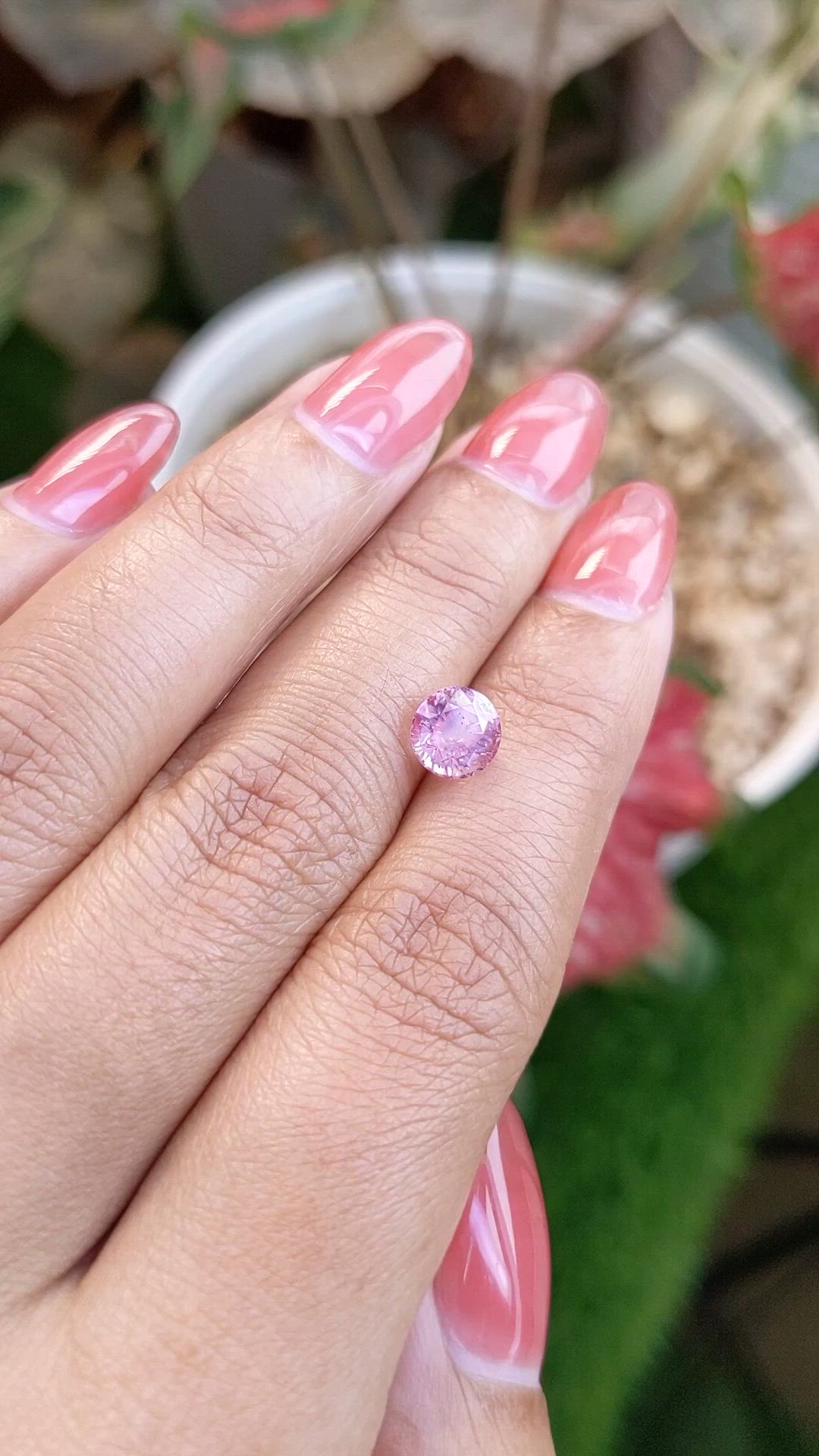 2.02 Ct. Pink Sapphire from Ceylon (Sri Lanka) Size Video