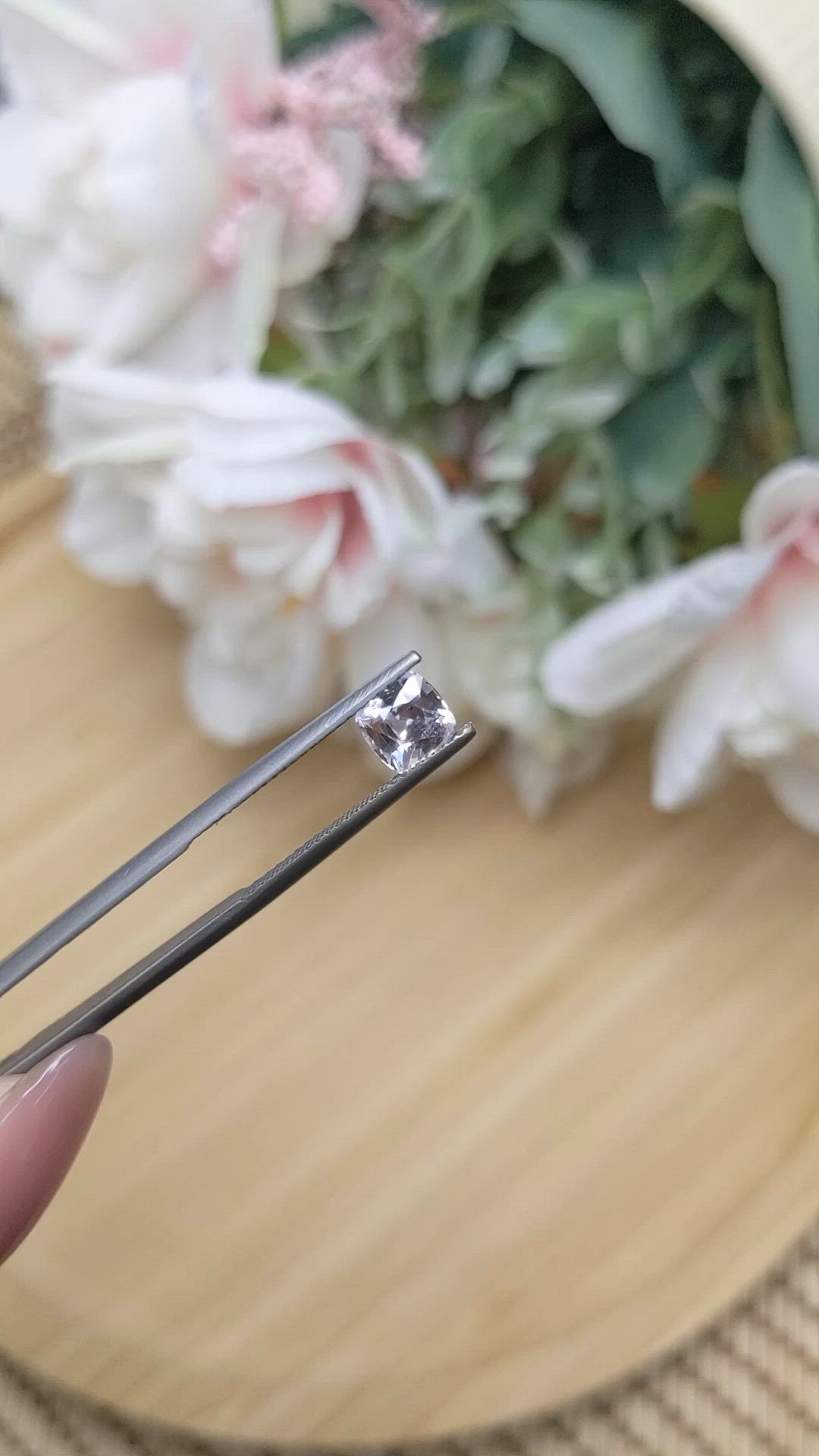 1.55 Ct. Pink Sapphire from Ceylon (Sri Lanka) Size Video
