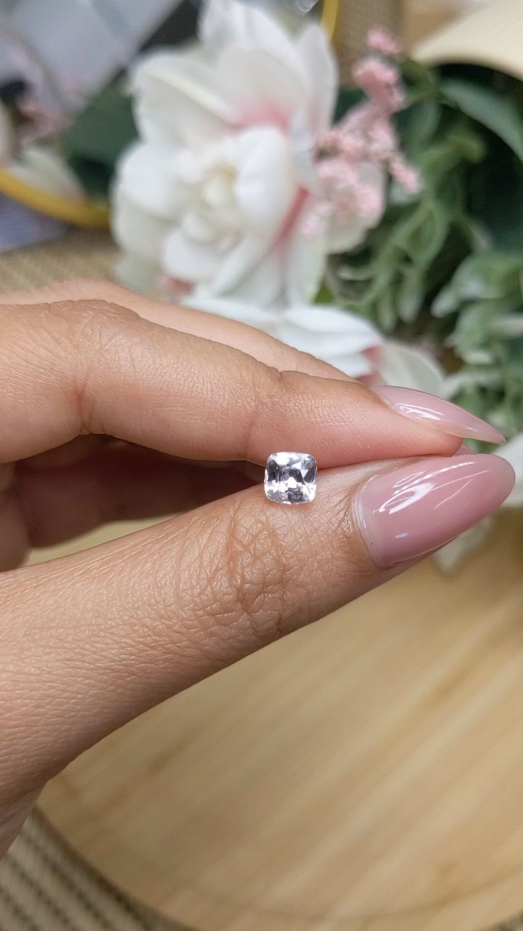 1.55 Ct. Pink Sapphire from Ceylon (Sri Lanka) Size Video