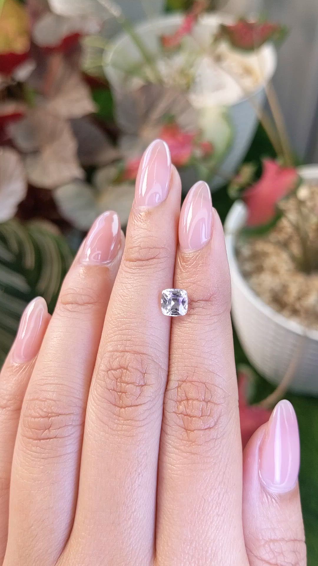 1.55 Ct. Pink Sapphire from Ceylon (Sri Lanka) Size Video