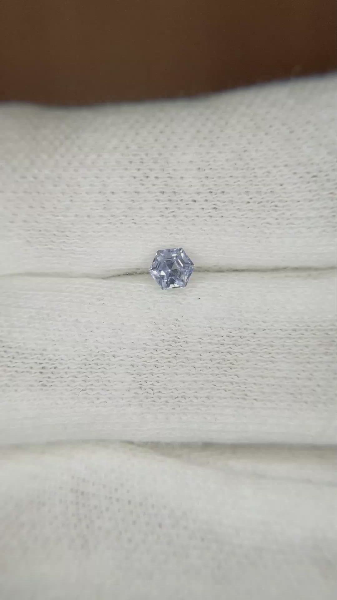 0.30 Ct. Bluish Grey Sapphire from Ceylon (Sri Lanka) Size Video
