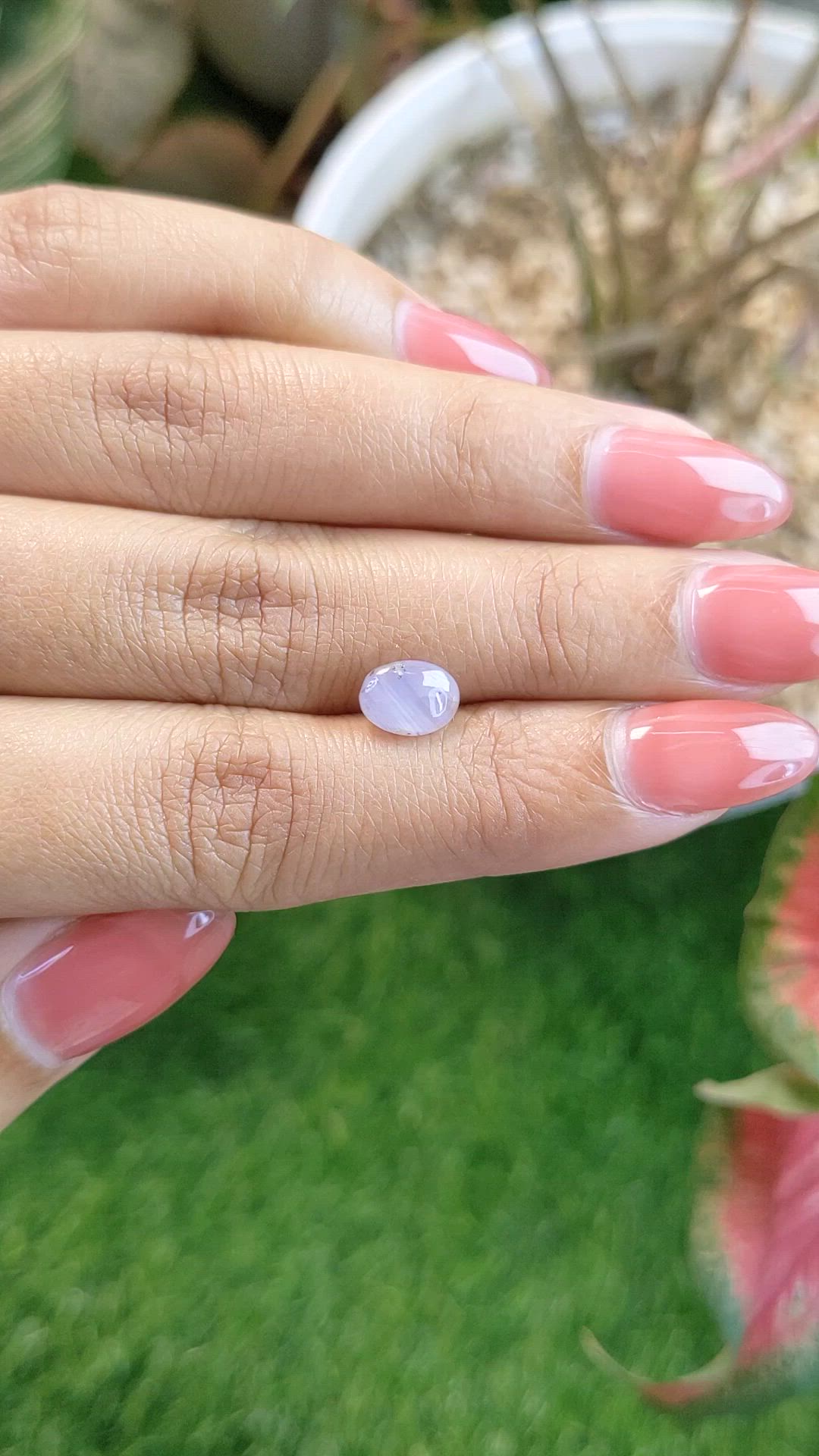 2.15 Ct. Purple Star Sapphire from Ceylon (Sri Lanka) Size Video