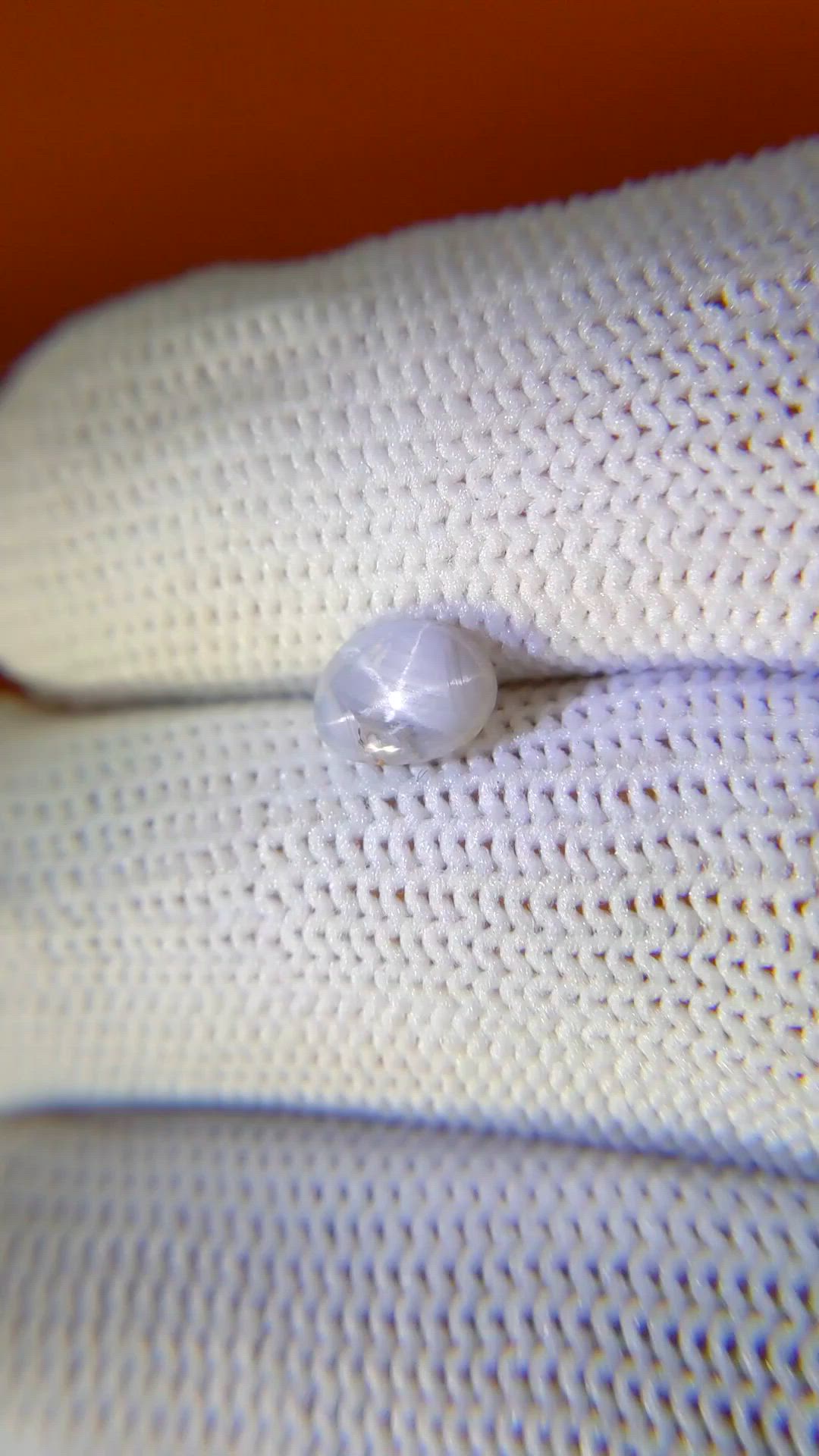 1.18 Ct. Bluish Grey Star Sapphire from Ceylon (Sri Lanka) Size Video