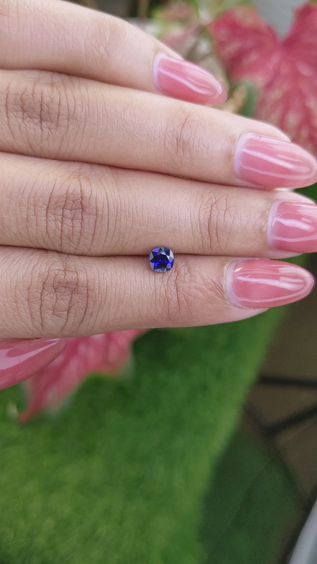 0.53 Ct. Blue Sapphire from Ceylon (Sri Lanka) Size Video