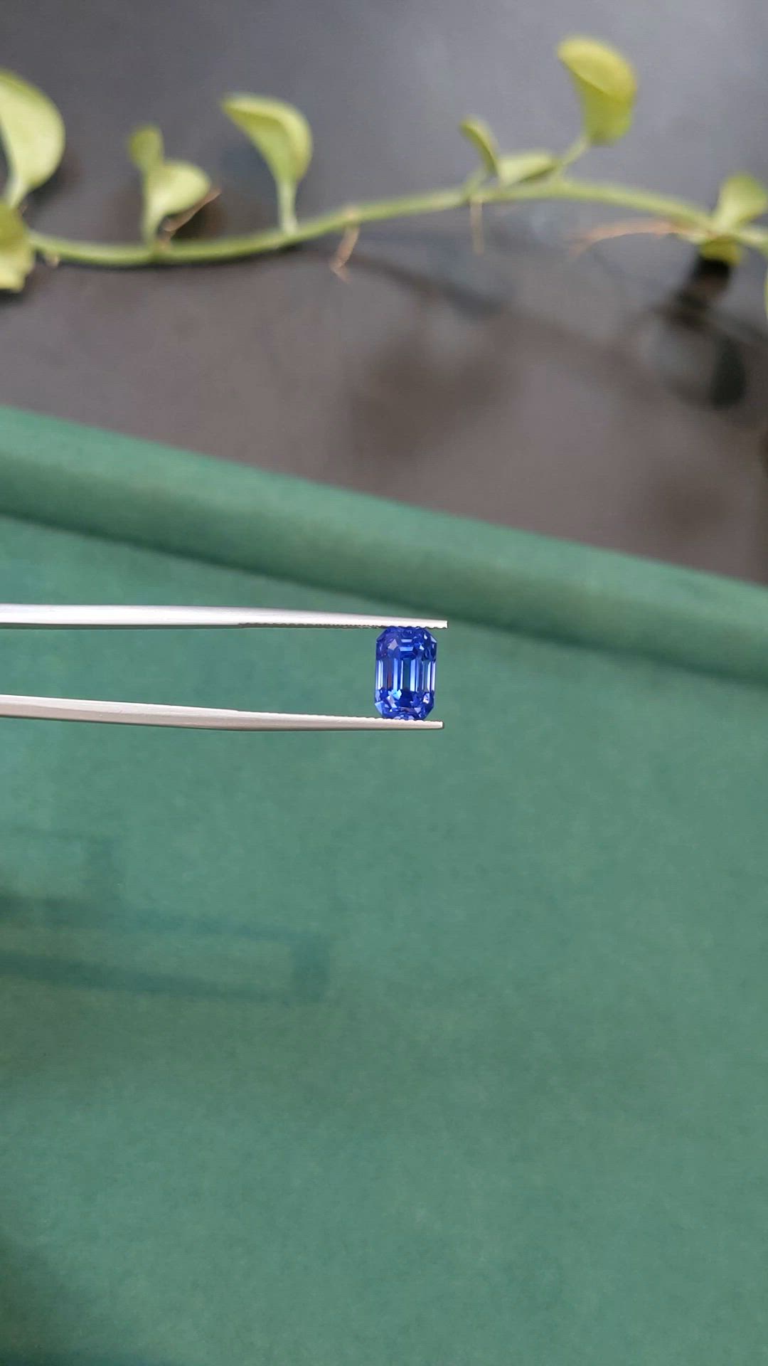 3.64 Ct. Blue Sapphire from Ceylon (Sri Lanka) Size Video