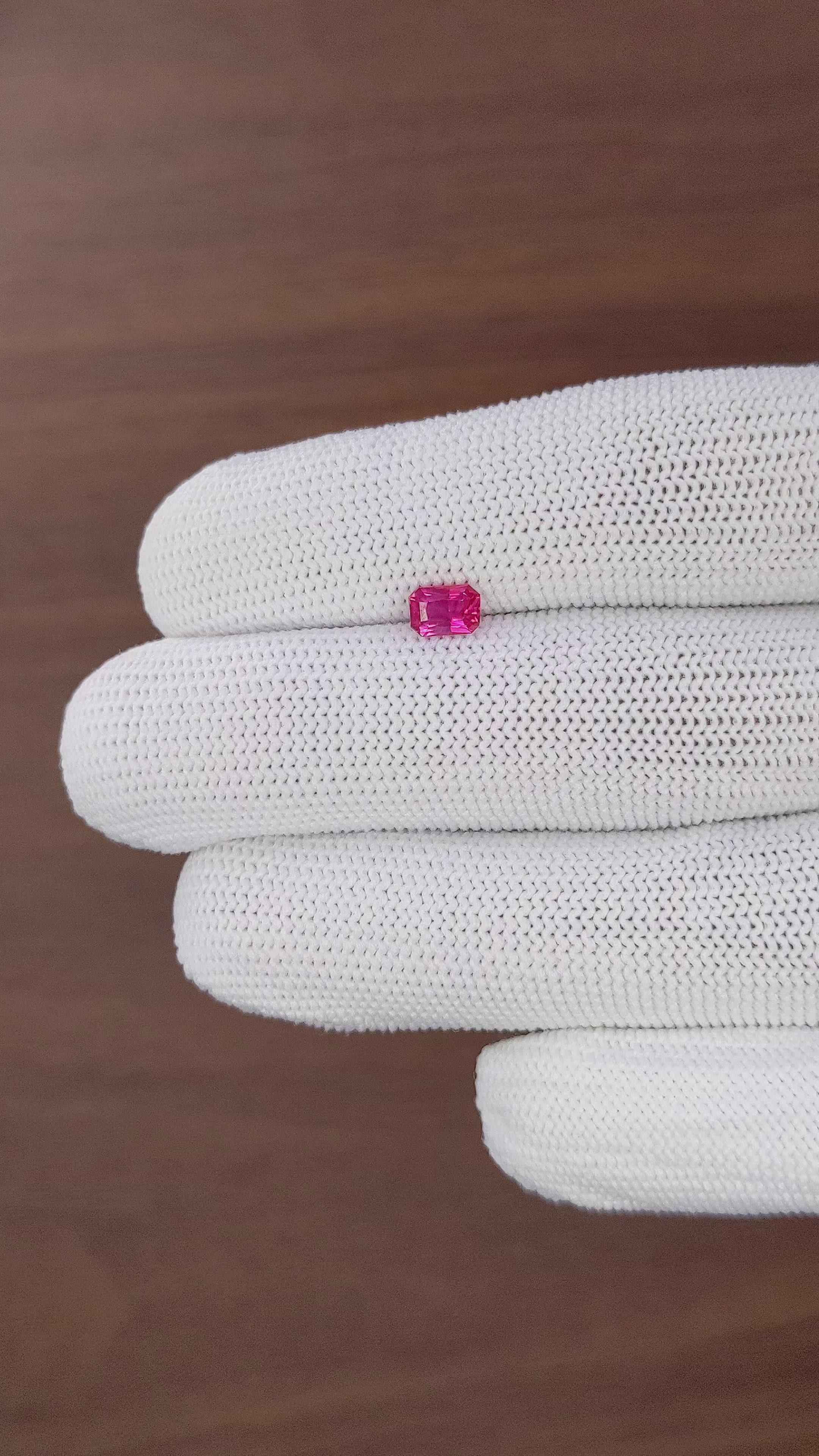0.59 Ct. Purplish Pink Sapphire from Tanzania Size Video