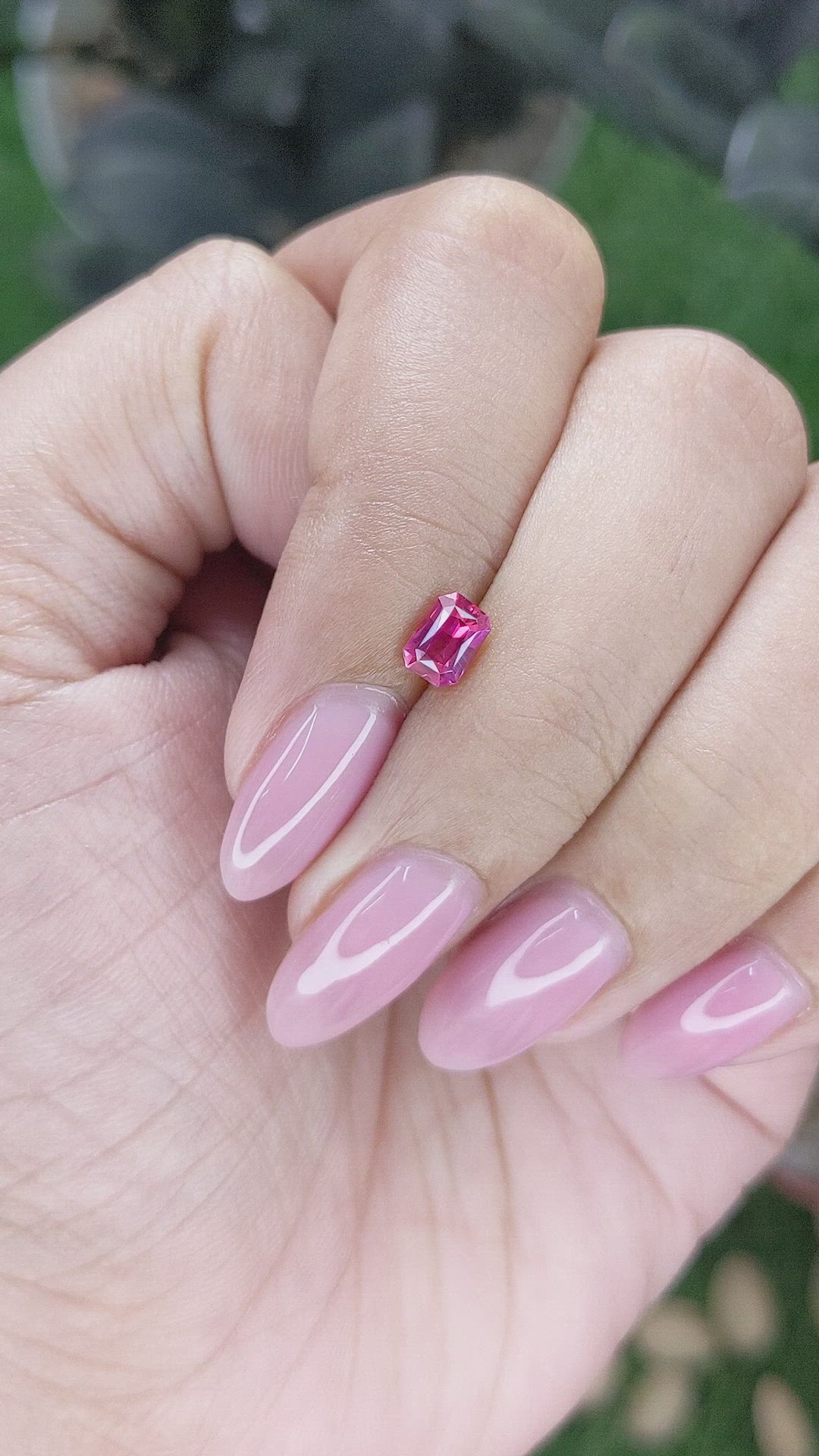 0.59 Ct. Purplish Pink Sapphire from Tanzania Size Video
