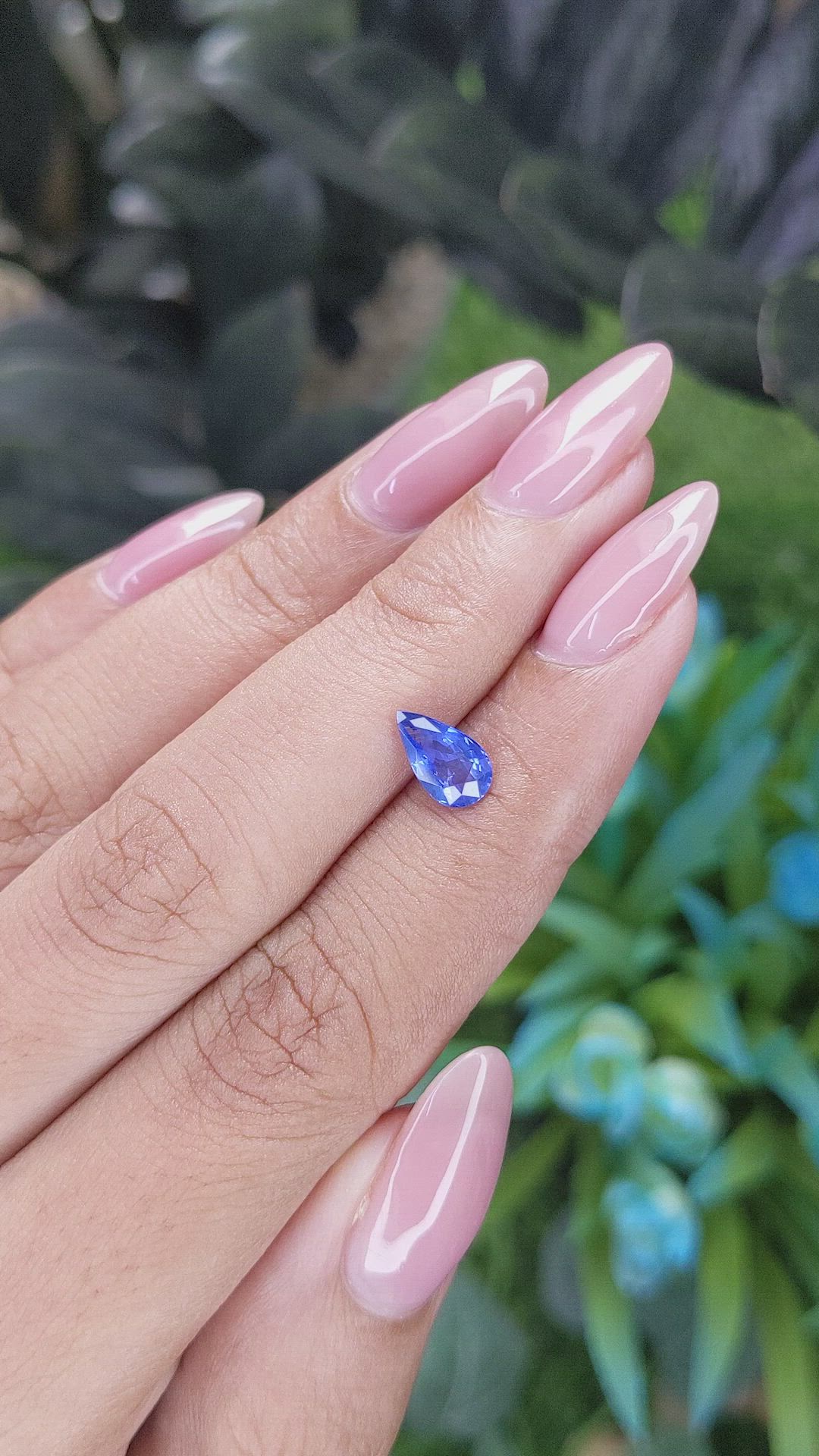 1.04 Ct. Blue Sapphire from Africa Size Video