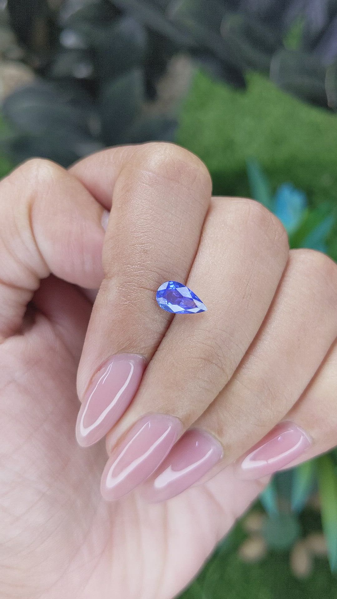 1.04 Ct. Blue Sapphire from Africa Size Video