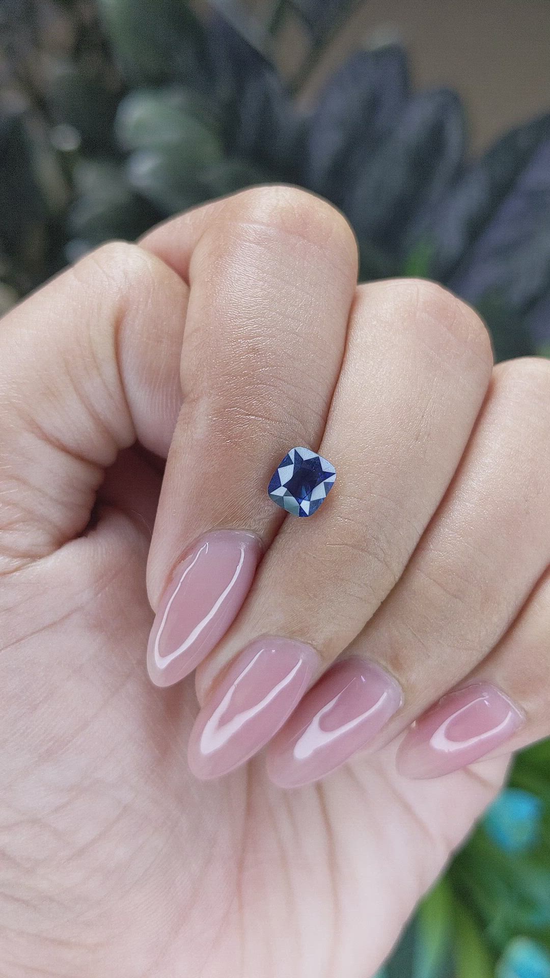 1.12 Ct. Blue Sapphire from Africa Size Video