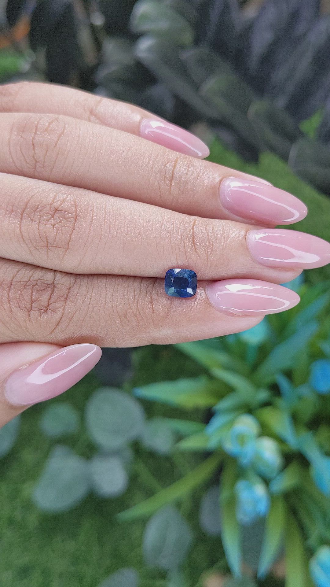 1.12 Ct. Blue Sapphire from Africa Size Video