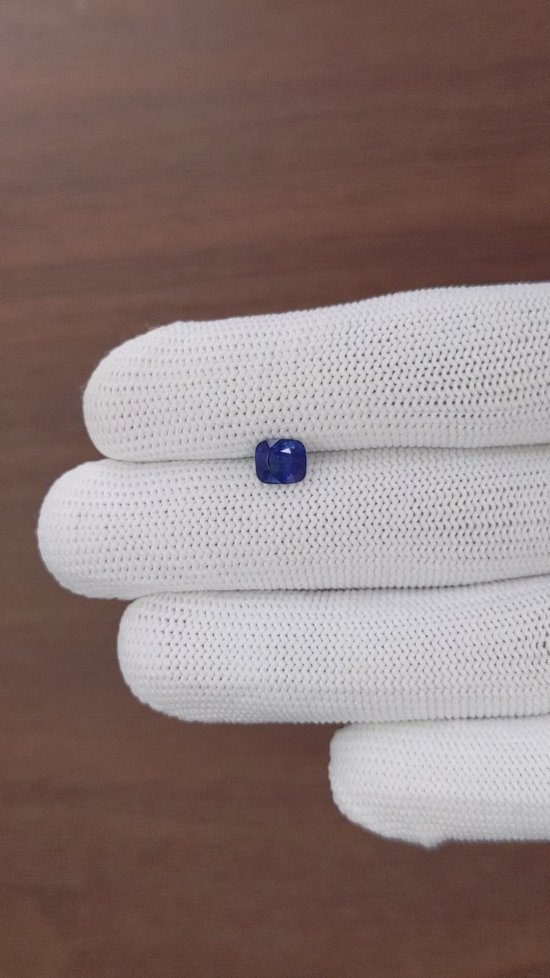 1.12 Ct. Blue Sapphire from Africa Size Video