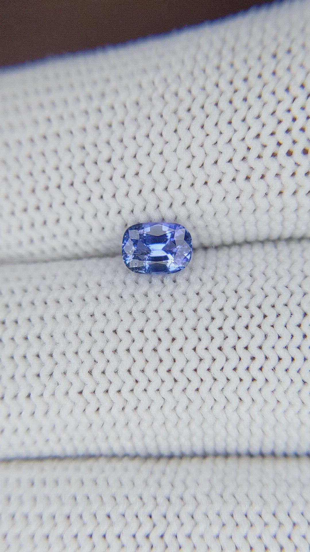 0.59 Ct. Blue Sapphire from Africa Size Video