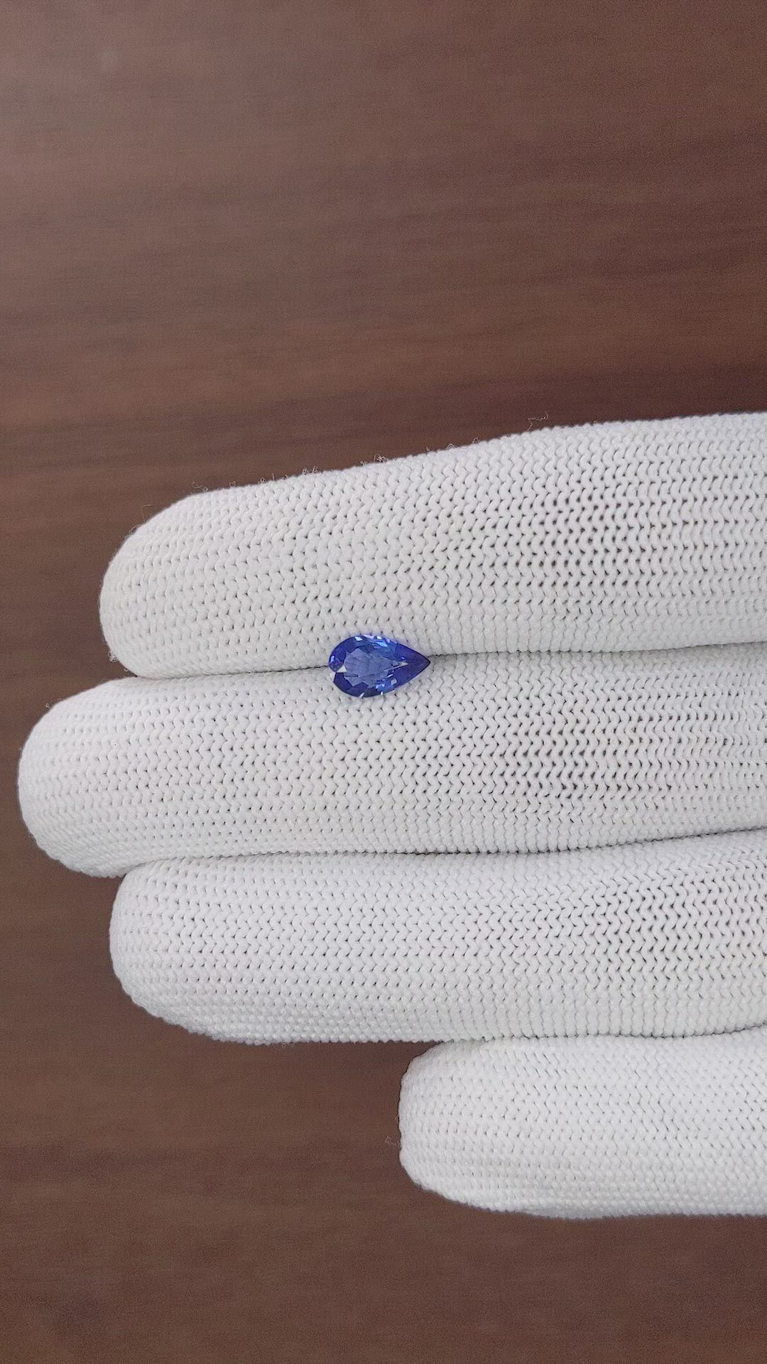 0.95 Ct. Blue Sapphire from Africa Size Video