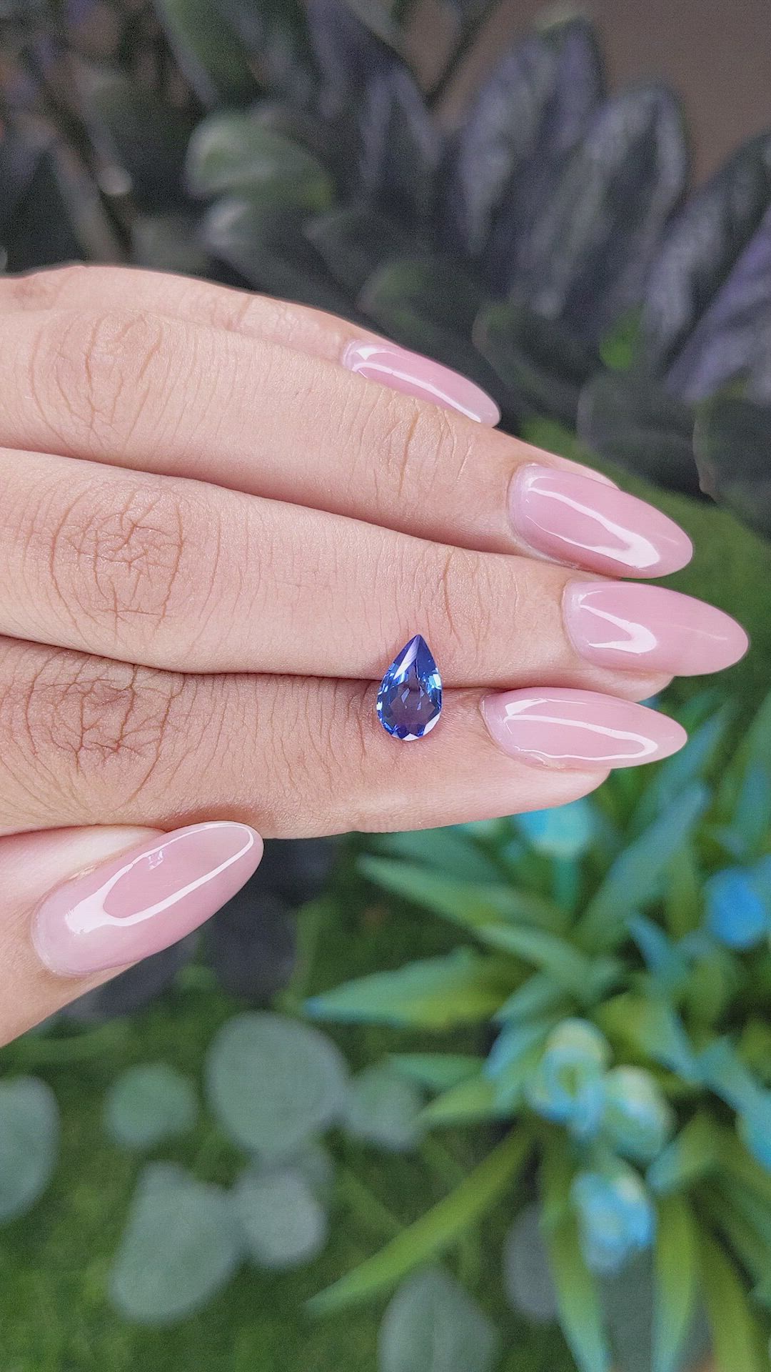 0.95 Ct. Blue Sapphire from Africa Size Video