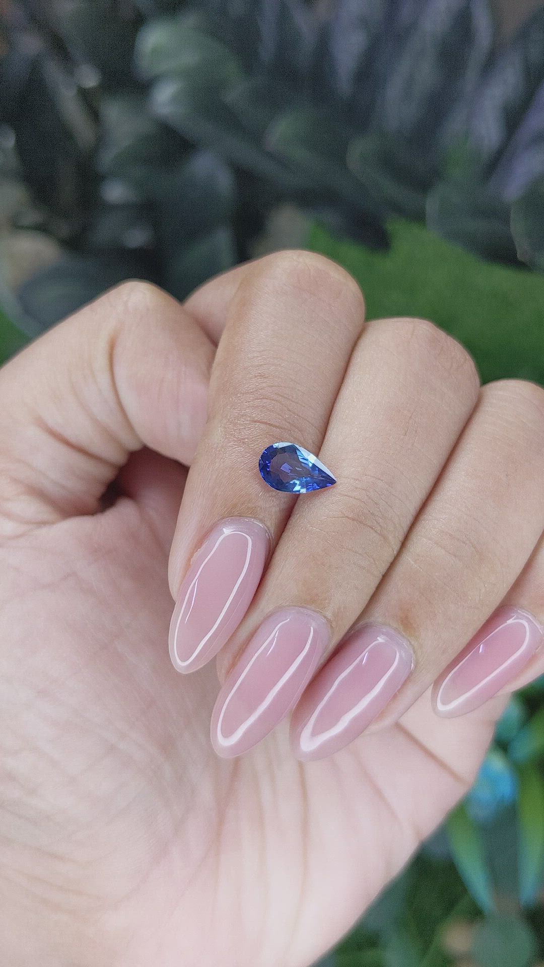 0.95 Ct. Blue Sapphire from Africa Size Video
