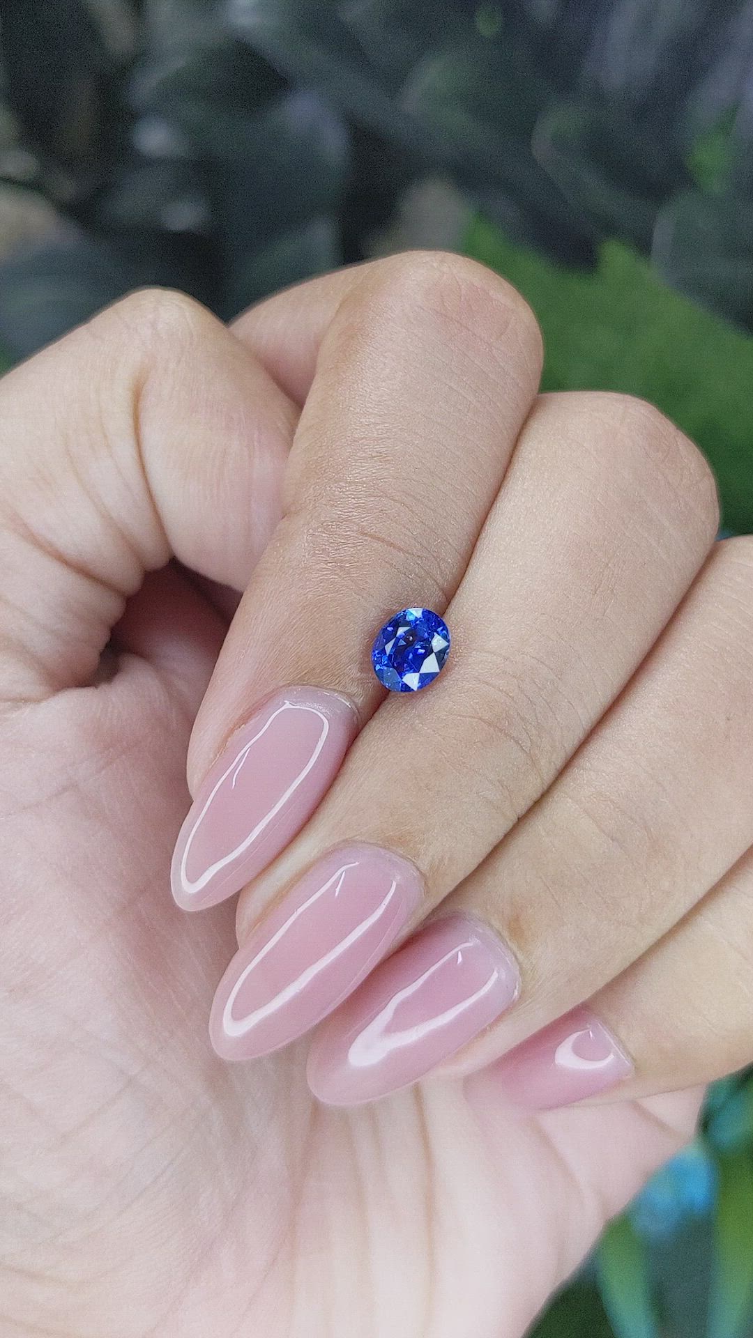 0.84 Ct. Blue Sapphire from Africa Size Video