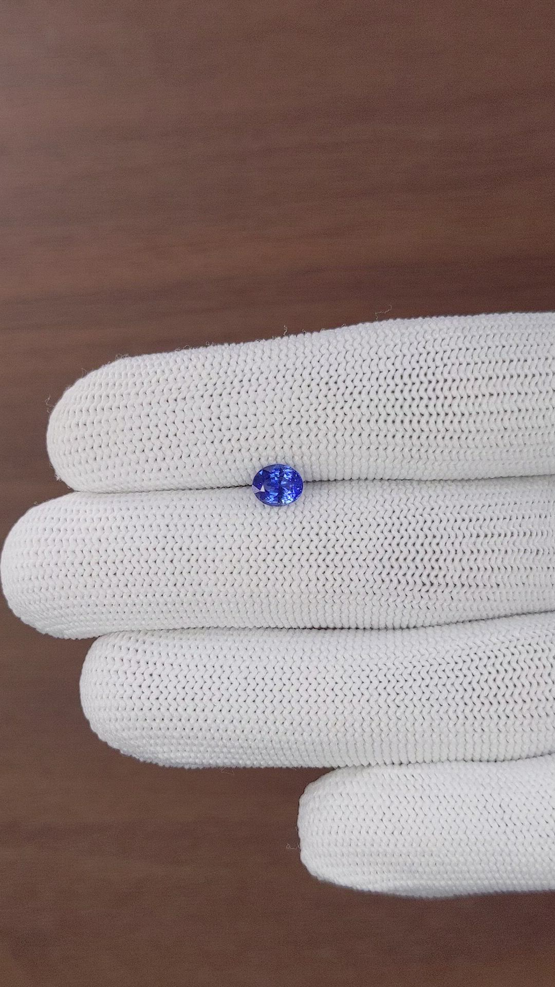 0.84 Ct. Blue Sapphire from Africa Size Video