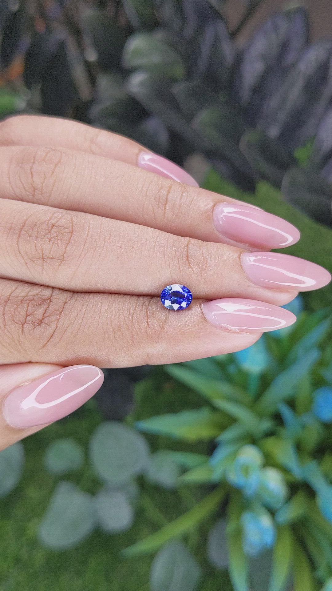 0.84 Ct. Blue Sapphire from Africa Size Video
