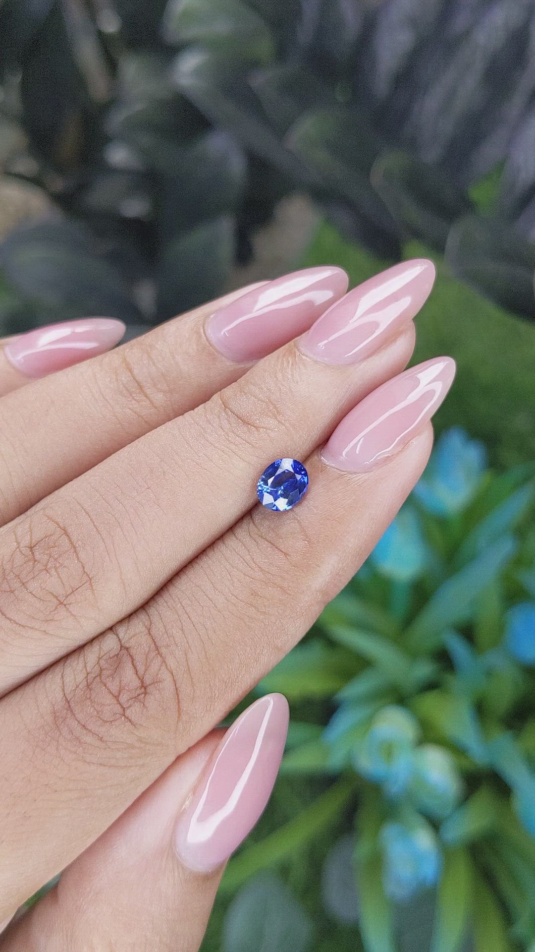 0.84 Ct. Blue Sapphire from Africa Size Video