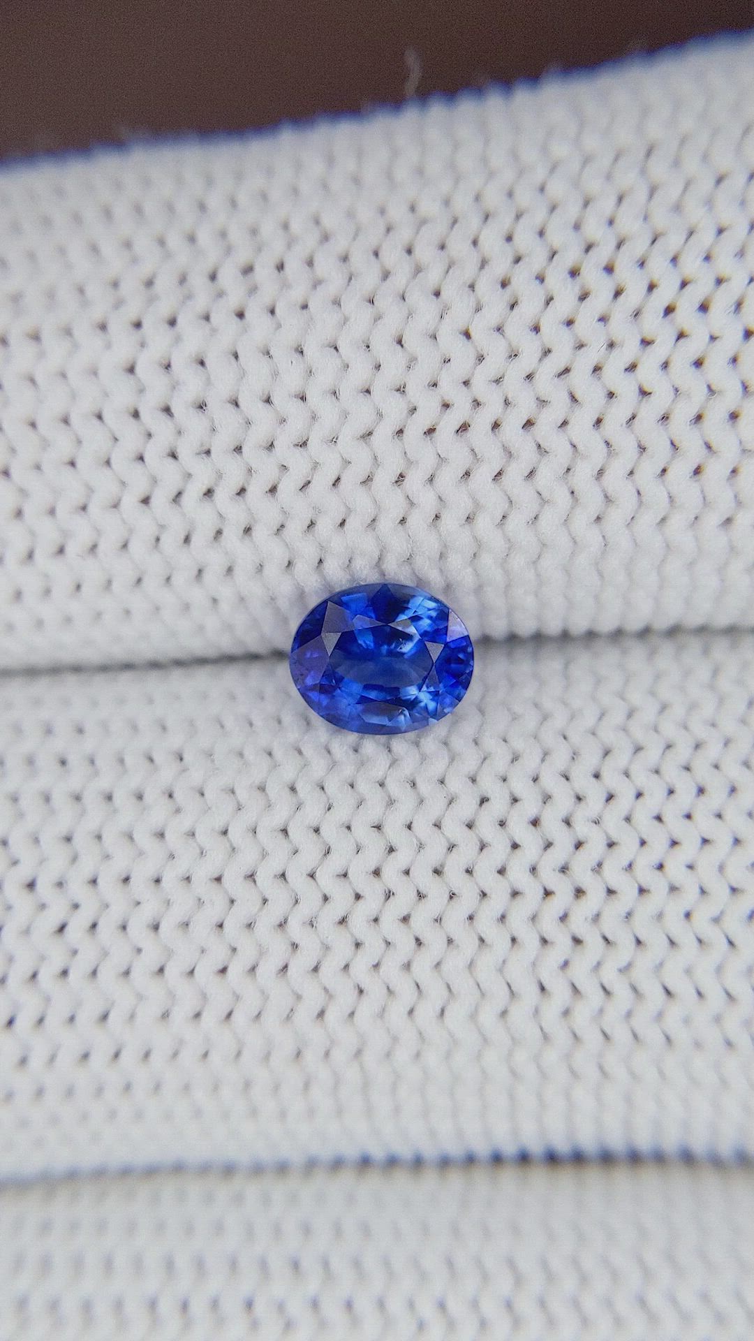 0.84 Ct. Blue Sapphire from Africa Size Video
