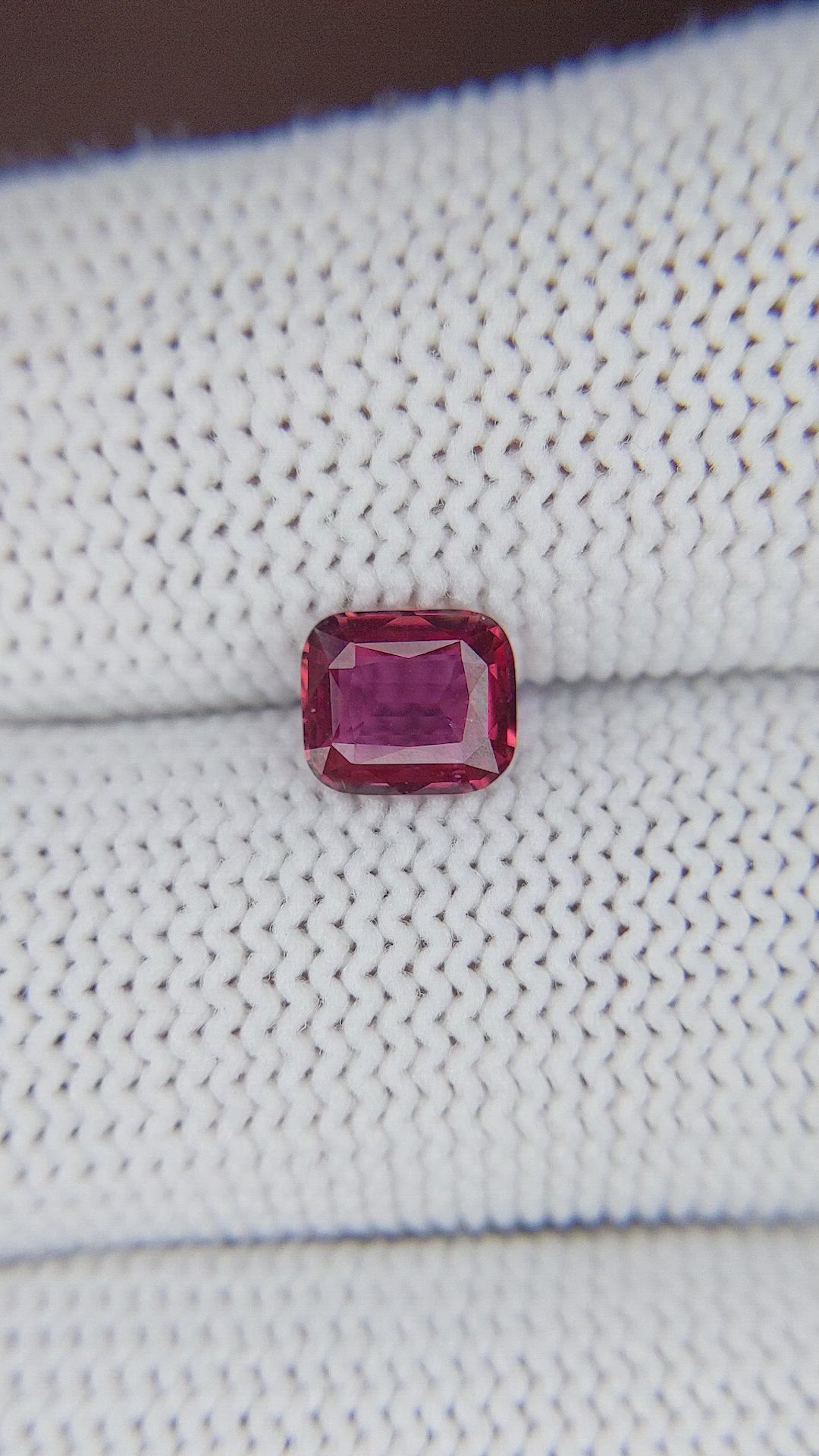0.97 Ct. Reddish Pink Sapphire from Africa Size Video